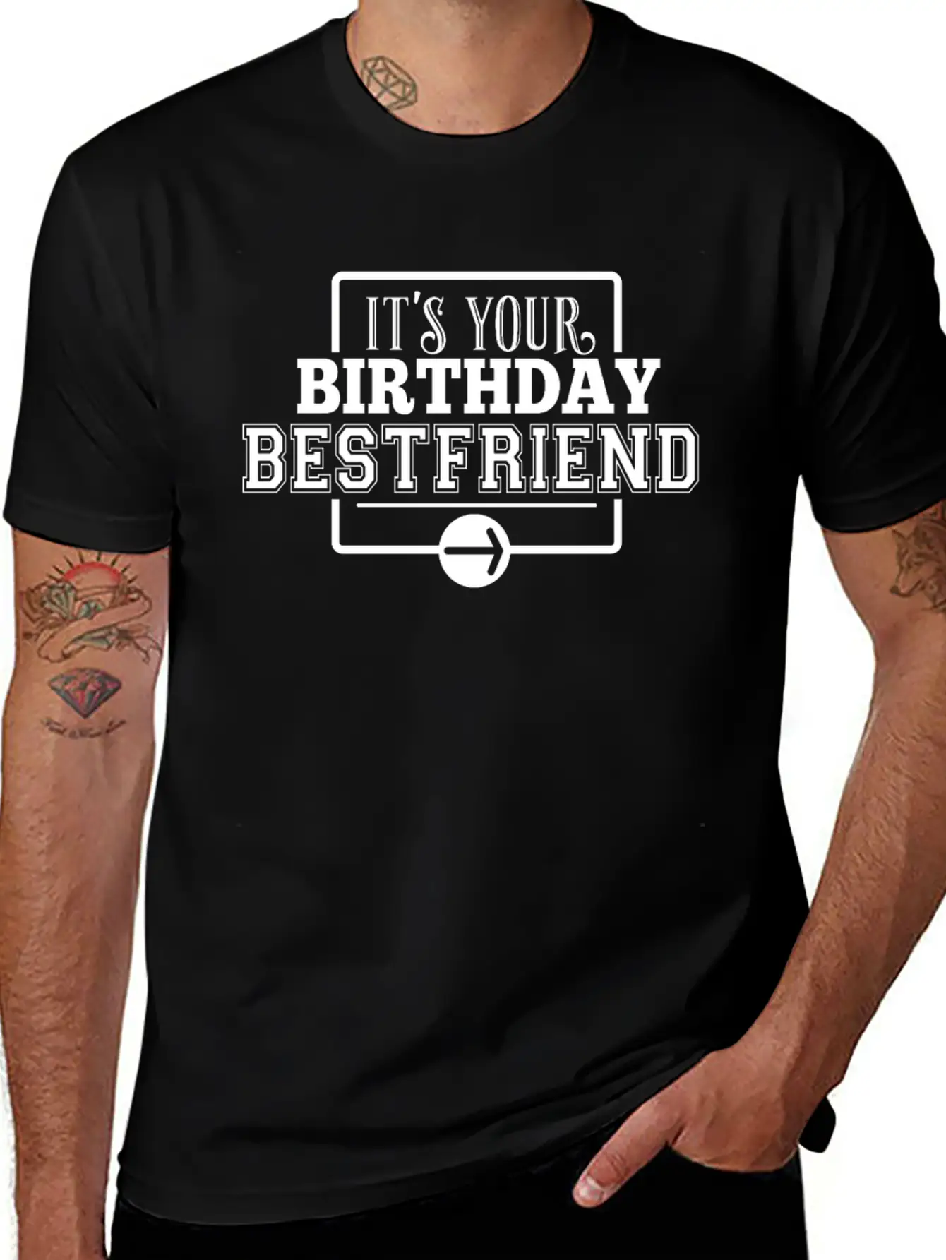 Birthday Greetings Bestfriend Gift Idea Stylish Everyday T-Shirt – Unisex Basic Cotton Tee