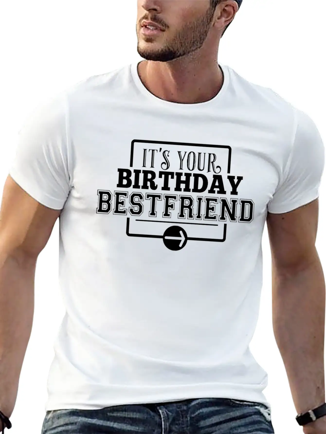 Birthday Greetings Bestfriend Gift Idea Stylish Everyday T-Shirt – Unisex Basic Cotton Tee