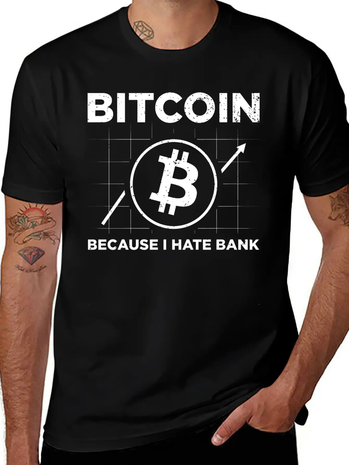 Bitcoin Bank | Cryptocurrencies Trading Gifts Stylish Everyday T-Shirt – Unisex Basic Cotton Tee