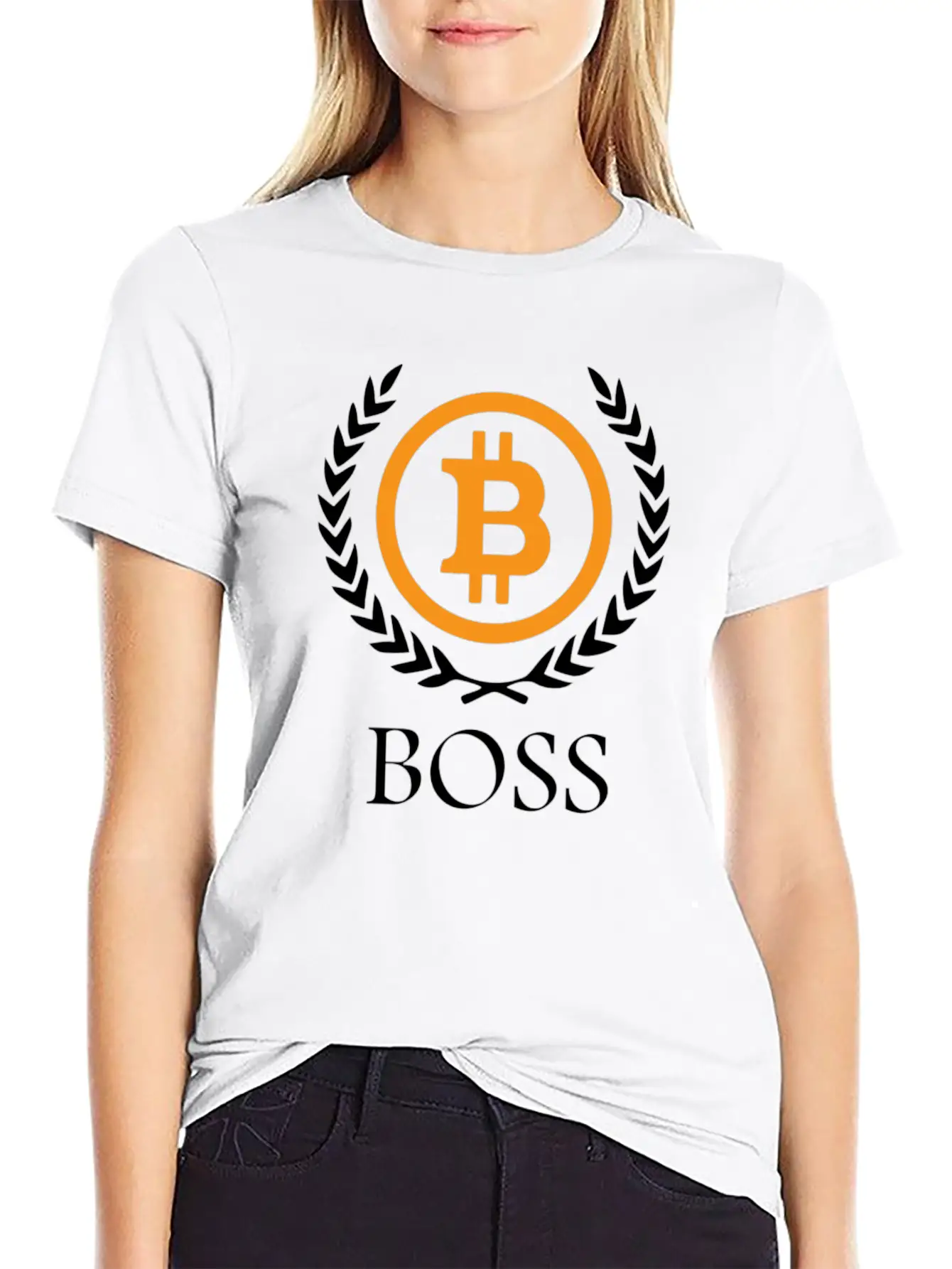Bitcoin Boss Bitcoin Cryptocurrency Ethereum Stylish Everyday T-Shirt – Unisex Basic Cotton Tee