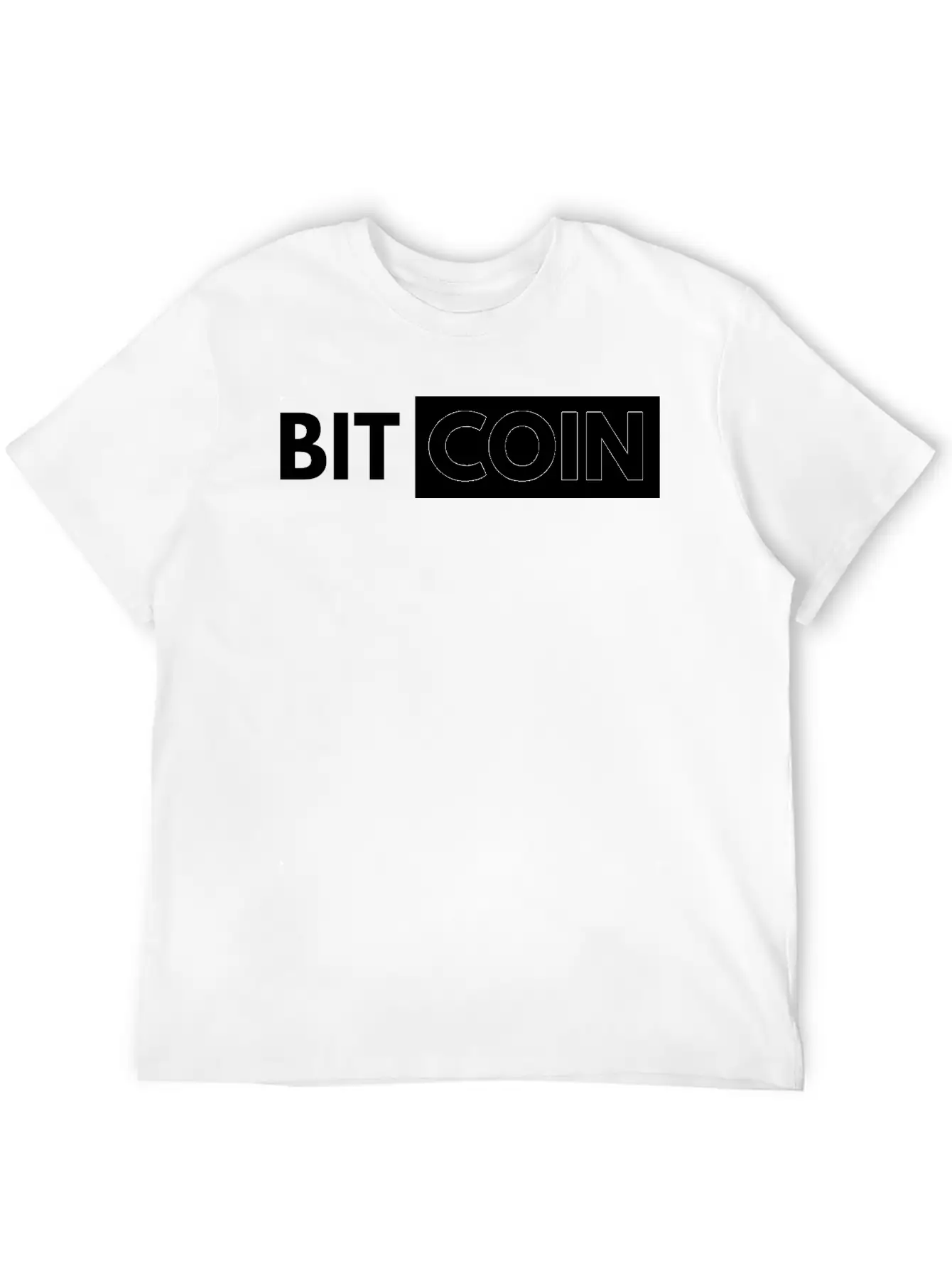 Bitcoin Btc Gold Money Coin Currency Cash Virtual Stylish Everyday T-Shirt – Unisex Basic Cotton Tee