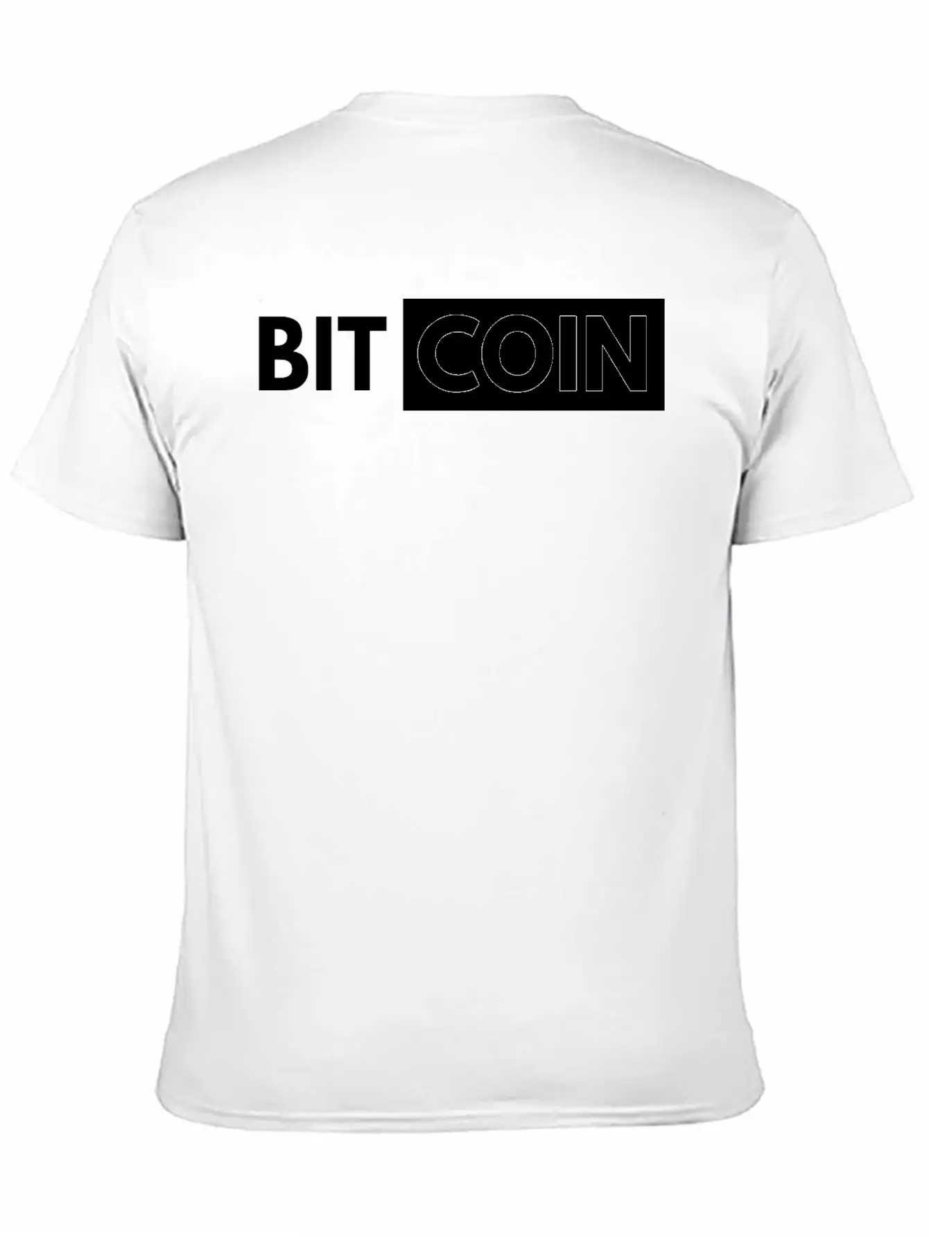 Bitcoin Btc Gold Money Coin Currency Cash Virtual Stylish Everyday T-Shirt – Unisex Basic Cotton Tee