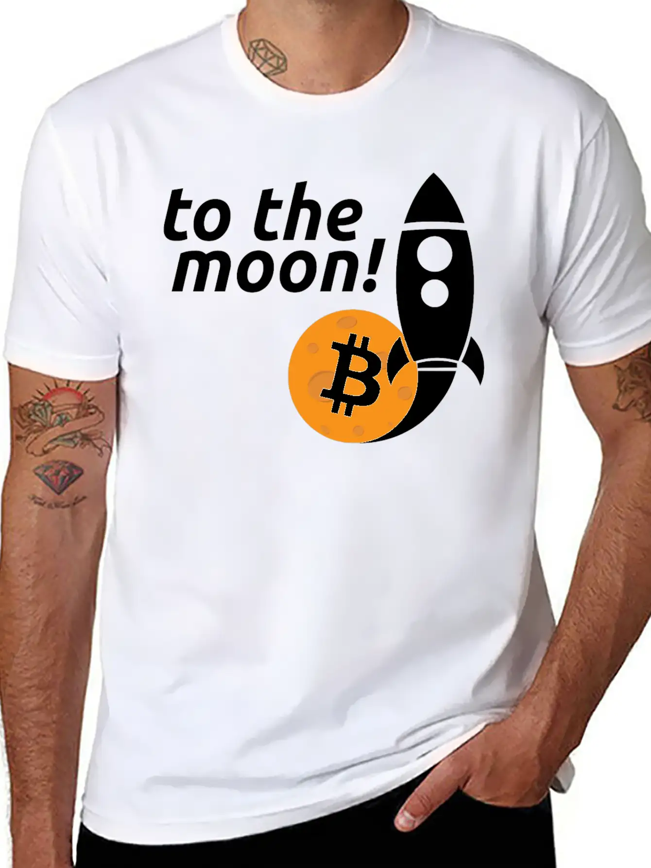 Bitcoin Casual Graphic T-Shirt – Simple And Comfortable Daily Wear
