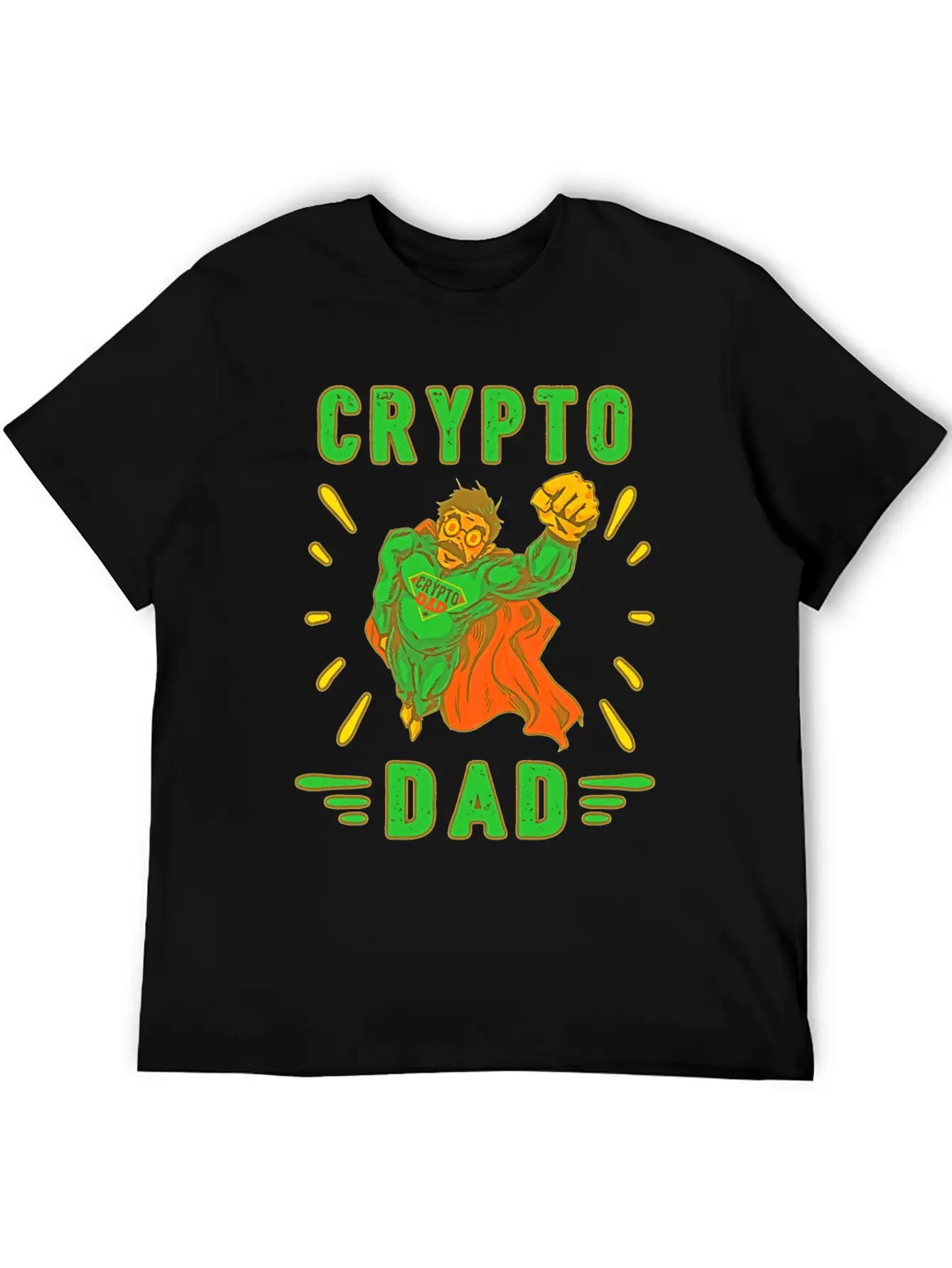 Bitcoin Crypto Father Dad Trader Crypto Btc Simple Everyday Graphic Tee – Lightweight Summer Wear