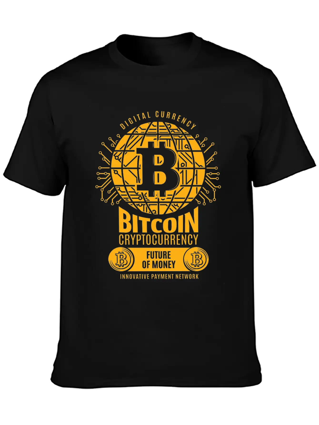 Bitcoin Cryptocurrency Stylish Everyday T-Shirt – Unisex Basic Cotton Tee
