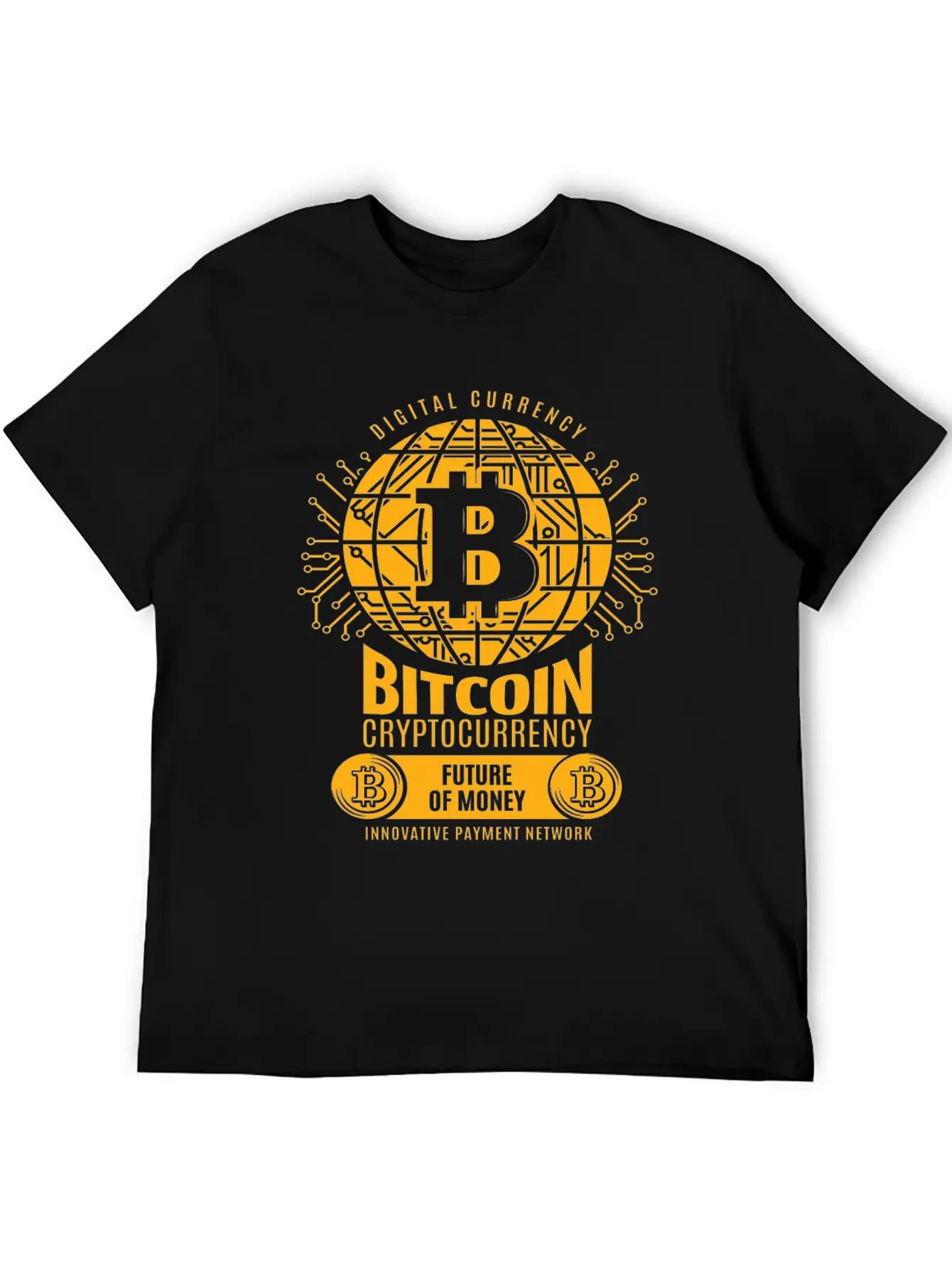 Bitcoin Cryptocurrency Stylish Everyday T-Shirt – Unisex Basic Cotton Tee