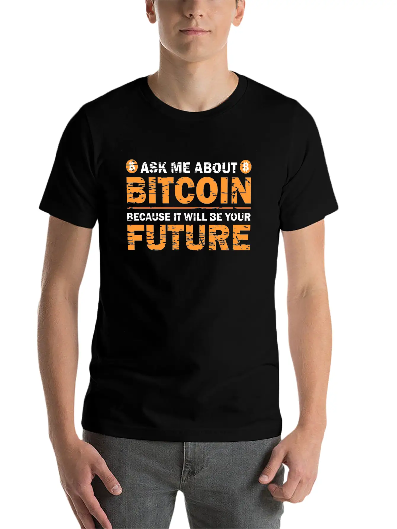 Bitcoin Enthusiast Stylish Everyday T-Shirt – Unisex Basic Cotton Tee