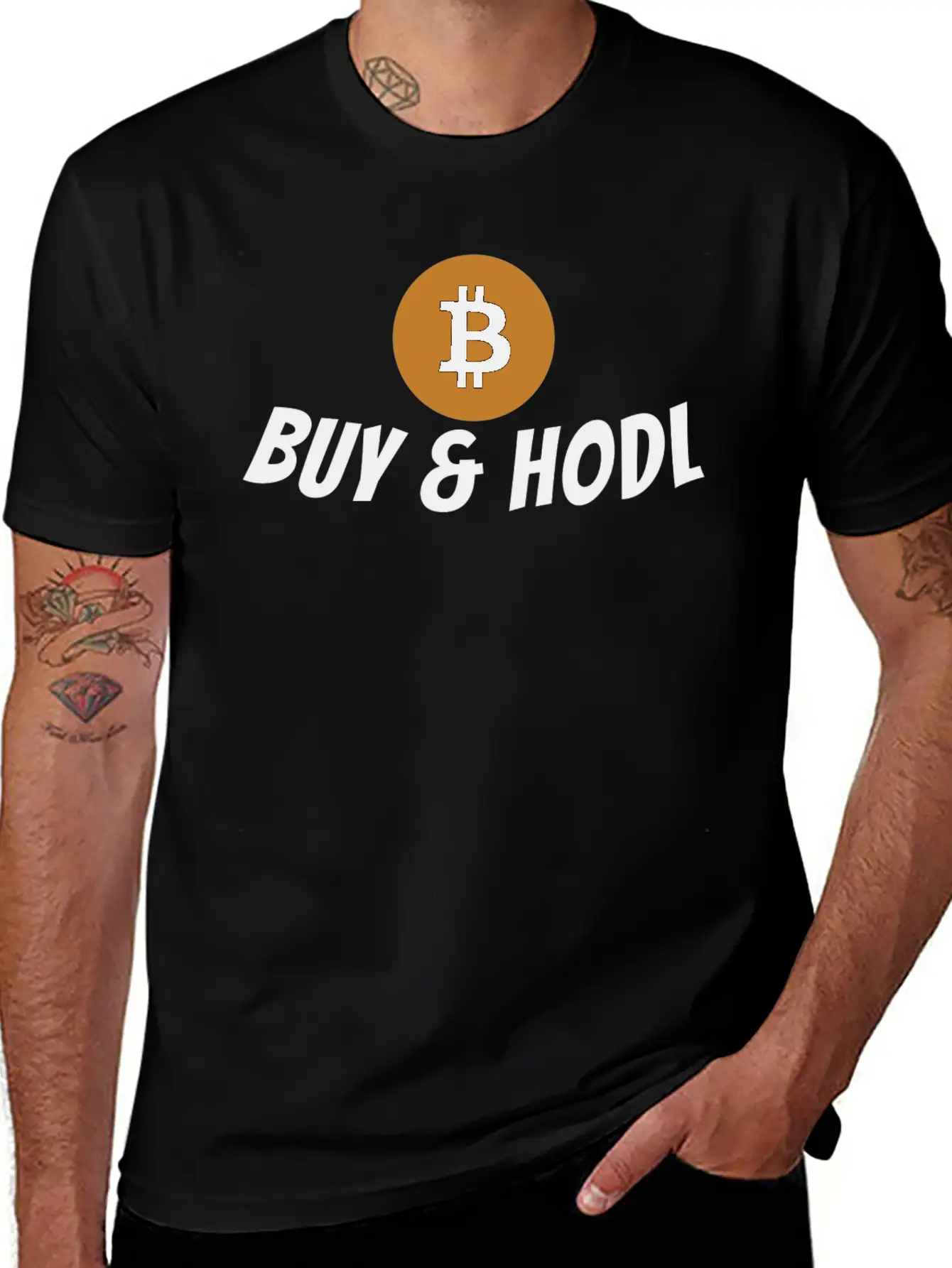 Bitcoin Hodl Slogan Unisex Casual T-Shirt – Clean Design For Daily Comfort