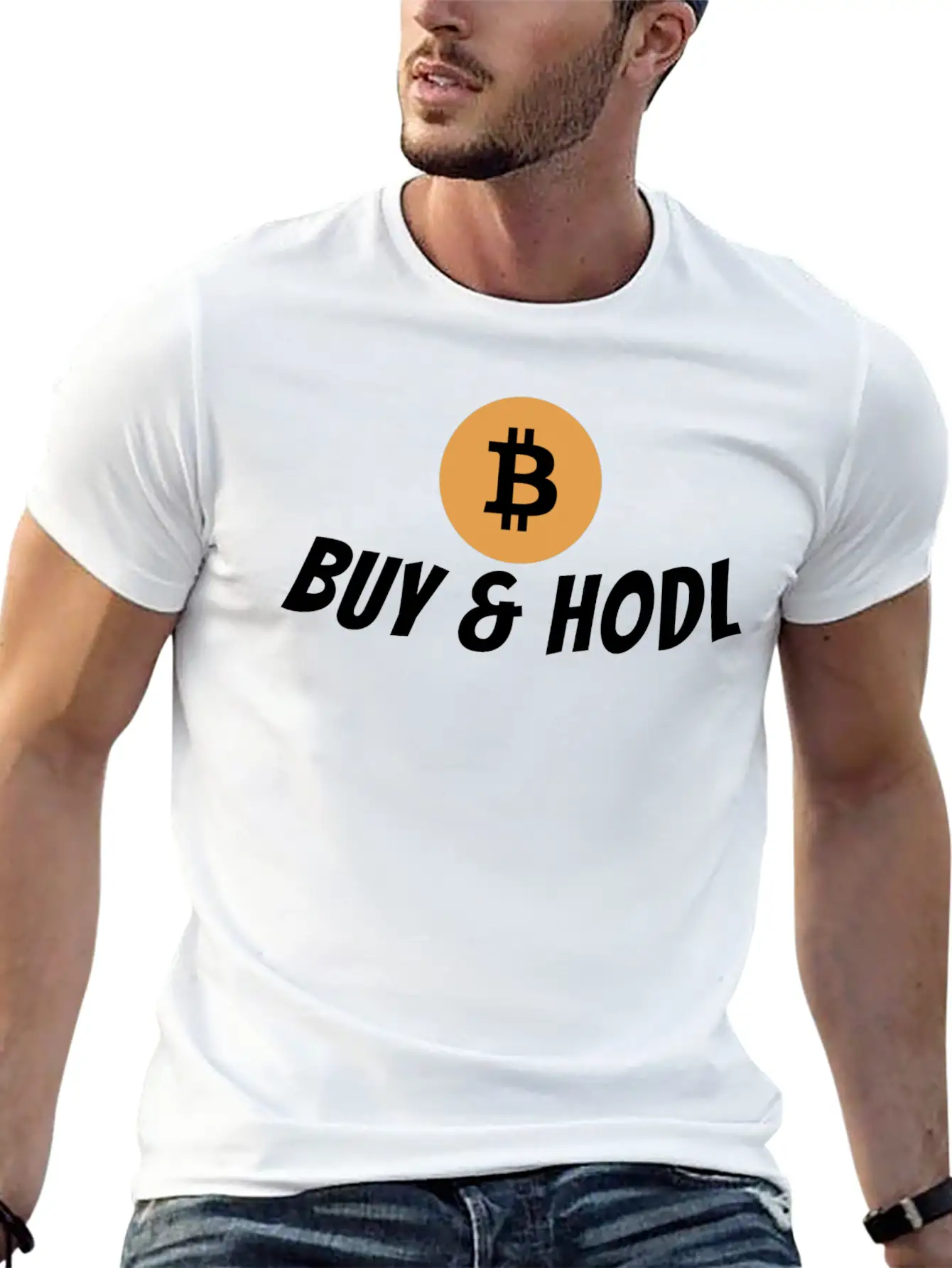 Bitcoin Hodl Slogan Unisex Casual T-Shirt – Clean Design For Daily Comfort