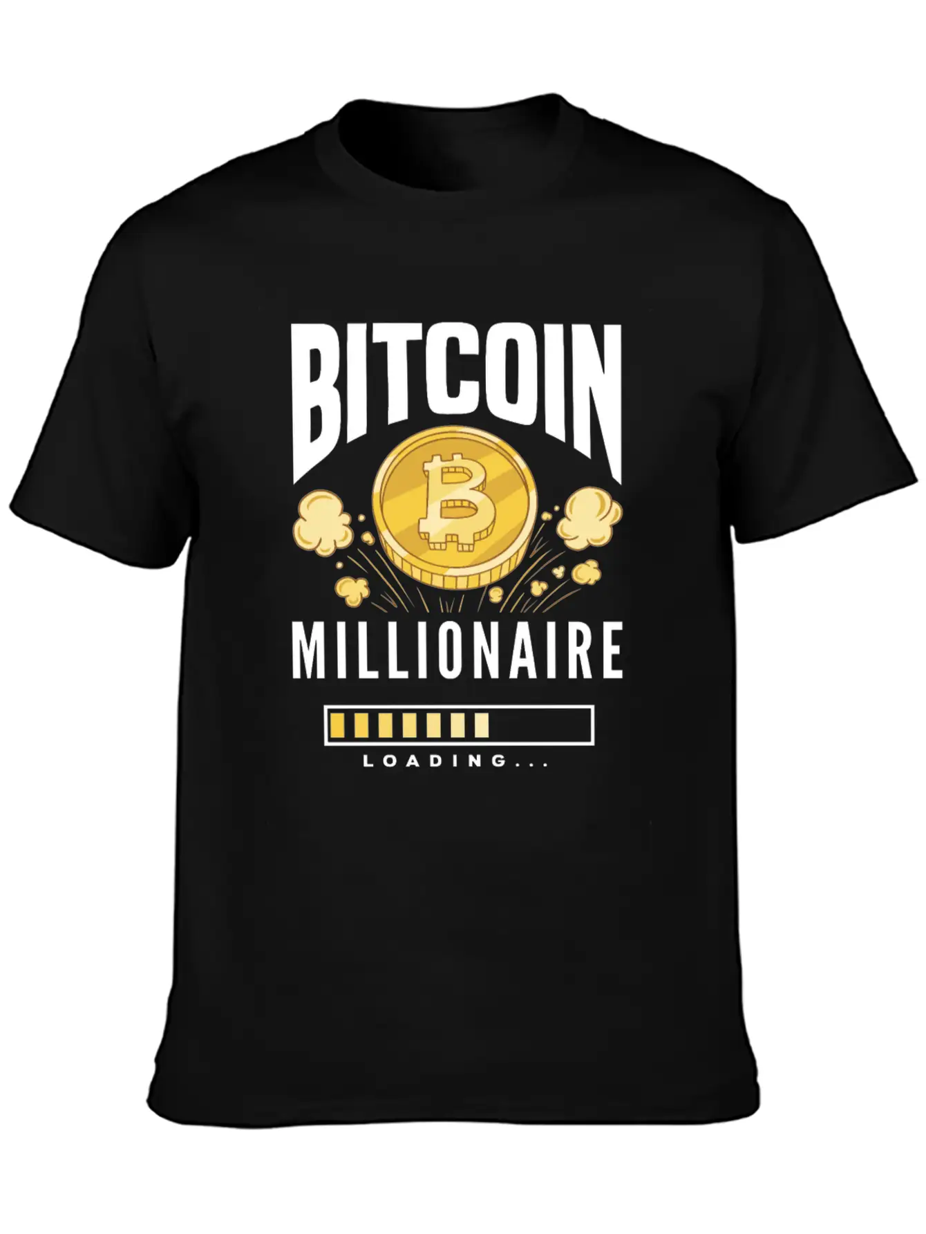 Bitcoin Millionaire Gift Stylish Everyday T-Shirt – Unisex Basic Cotton Tee