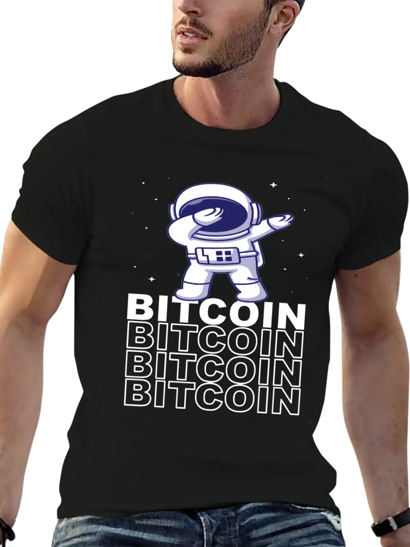Bitcoin Rate - Bitcoin To The Moon Stylish Everyday T-Shirt – Unisex Basic Cotton Tee