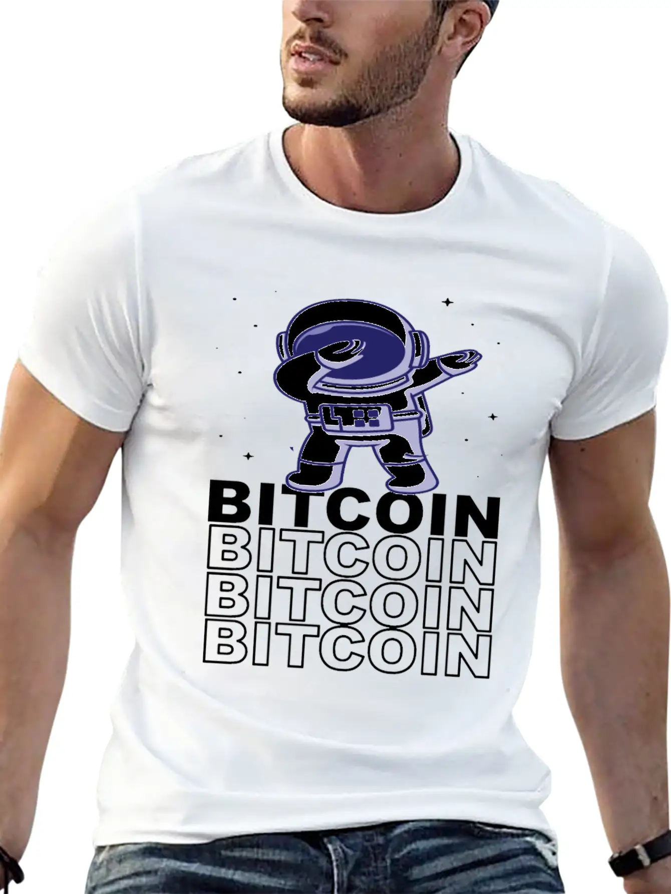 Bitcoin Rate - Bitcoin To The Moon Stylish Everyday T-Shirt – Unisex Basic Cotton Tee