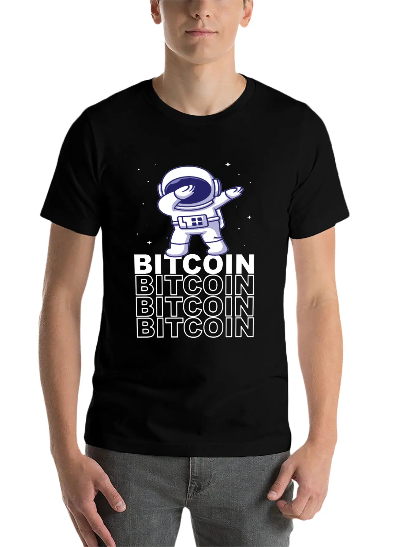Bitcoin Rate - Bitcoin To The Moon Stylish Everyday T-Shirt – Unisex Basic Cotton Tee