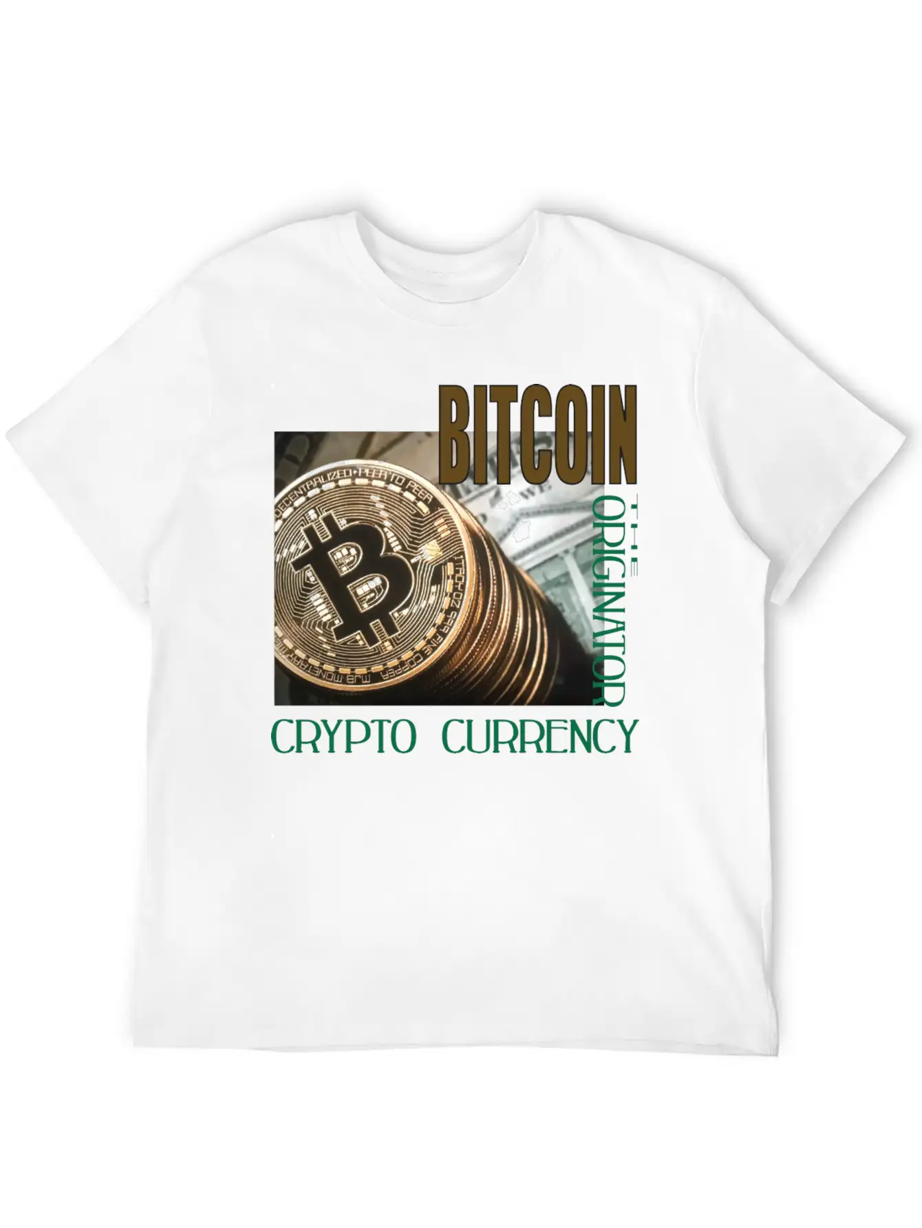 BITCOIN The Originator Unisex Cotton Tee – Relaxed Fit For Any Occasion