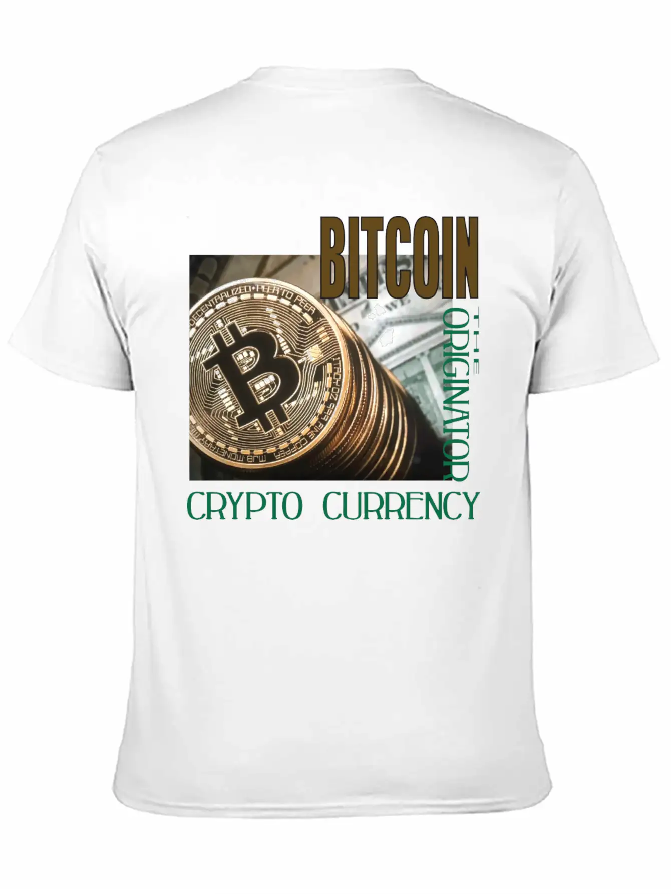 BITCOIN The Originator Unisex Cotton Tee – Relaxed Fit For Any Occasion
