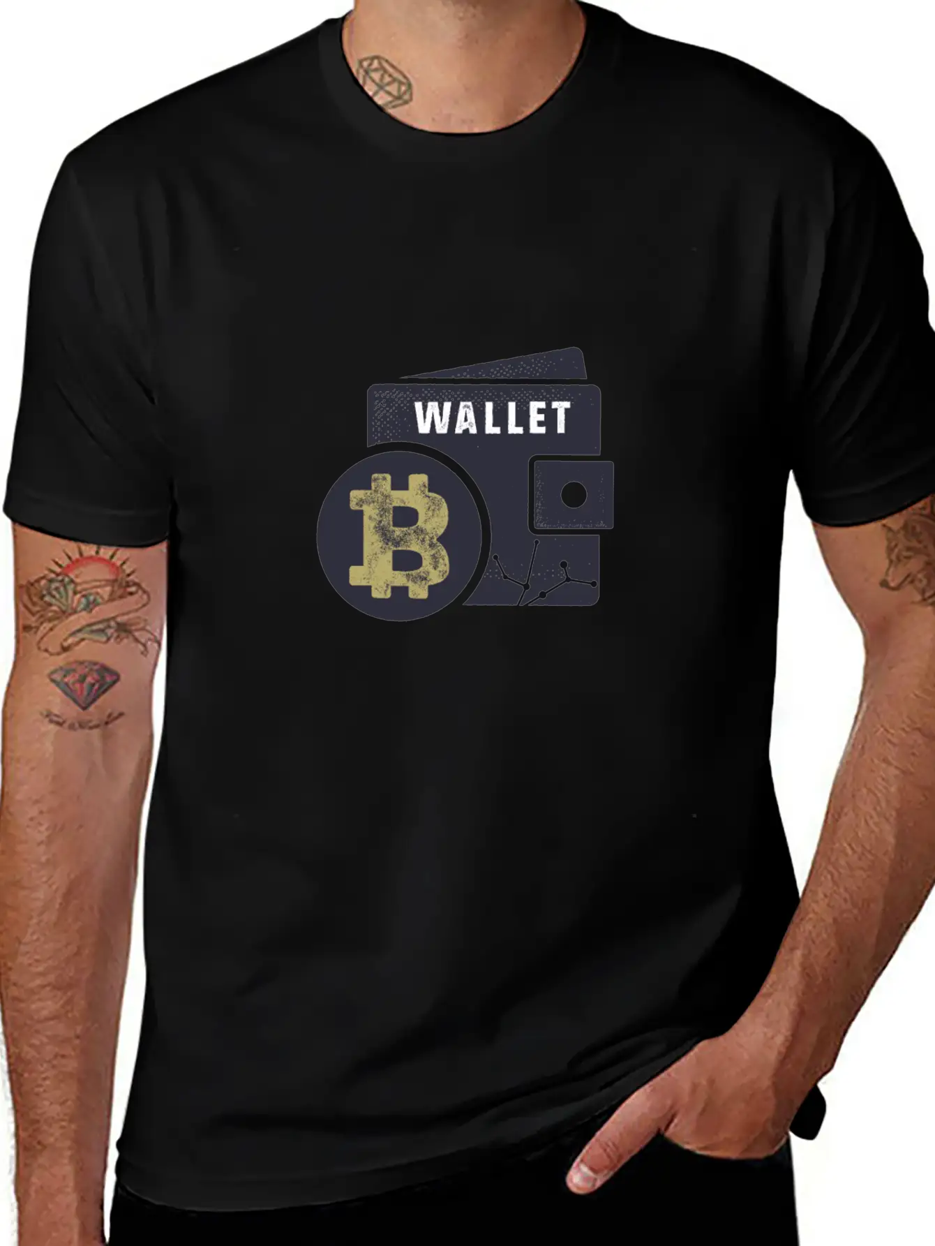 Bitcoin Wallet Basic Graphic T-Shirt – Daily Comfort In Soft Cotton