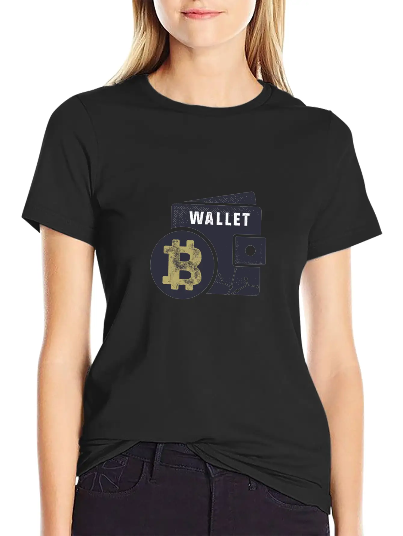 Bitcoin Wallet Basic Graphic T-Shirt – Daily Comfort In Soft Cotton