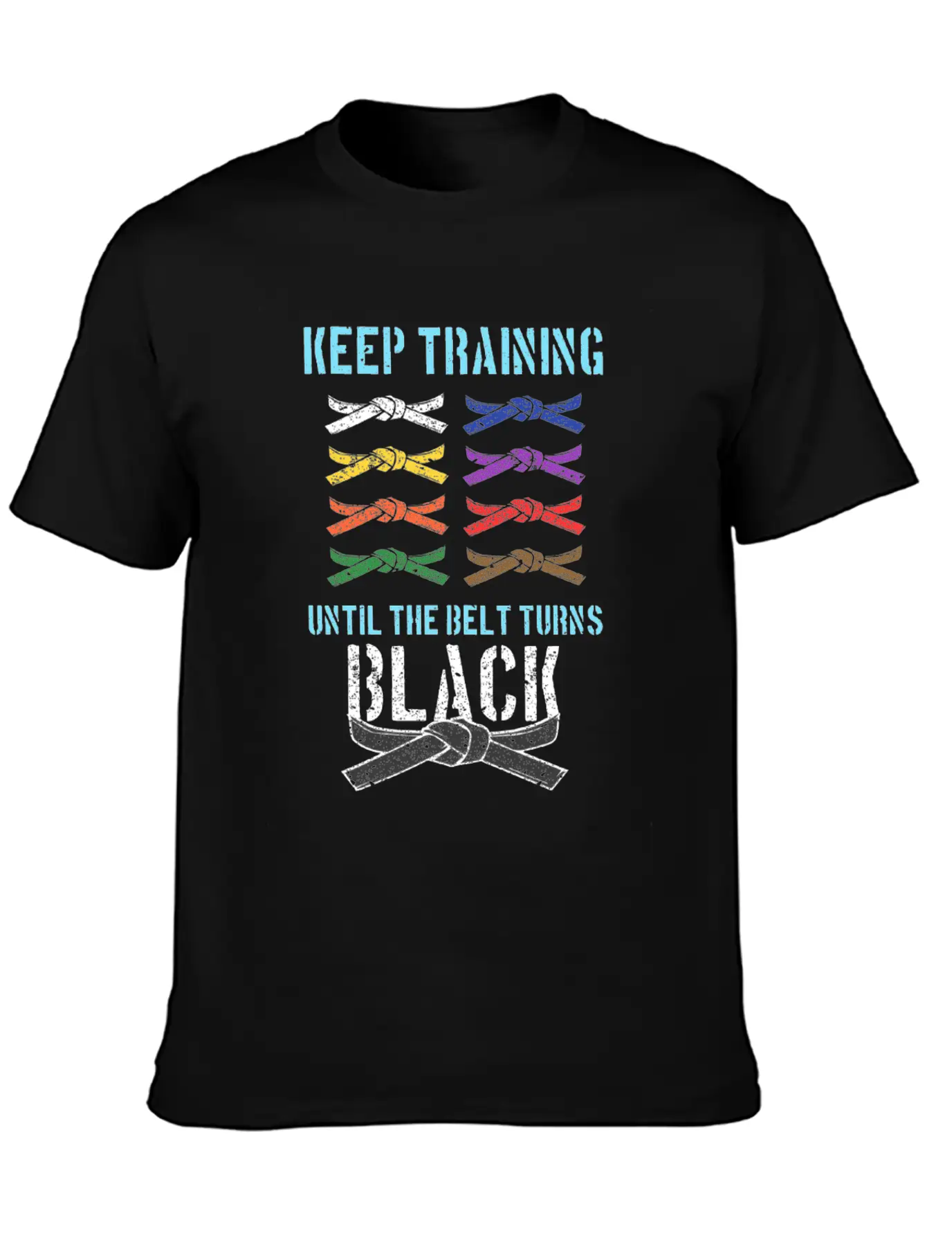 Black Belt Martial Artist Karate Belts Rank Colors Stylish Everyday T-Shirt – Unisex Basic Cotton Tee
