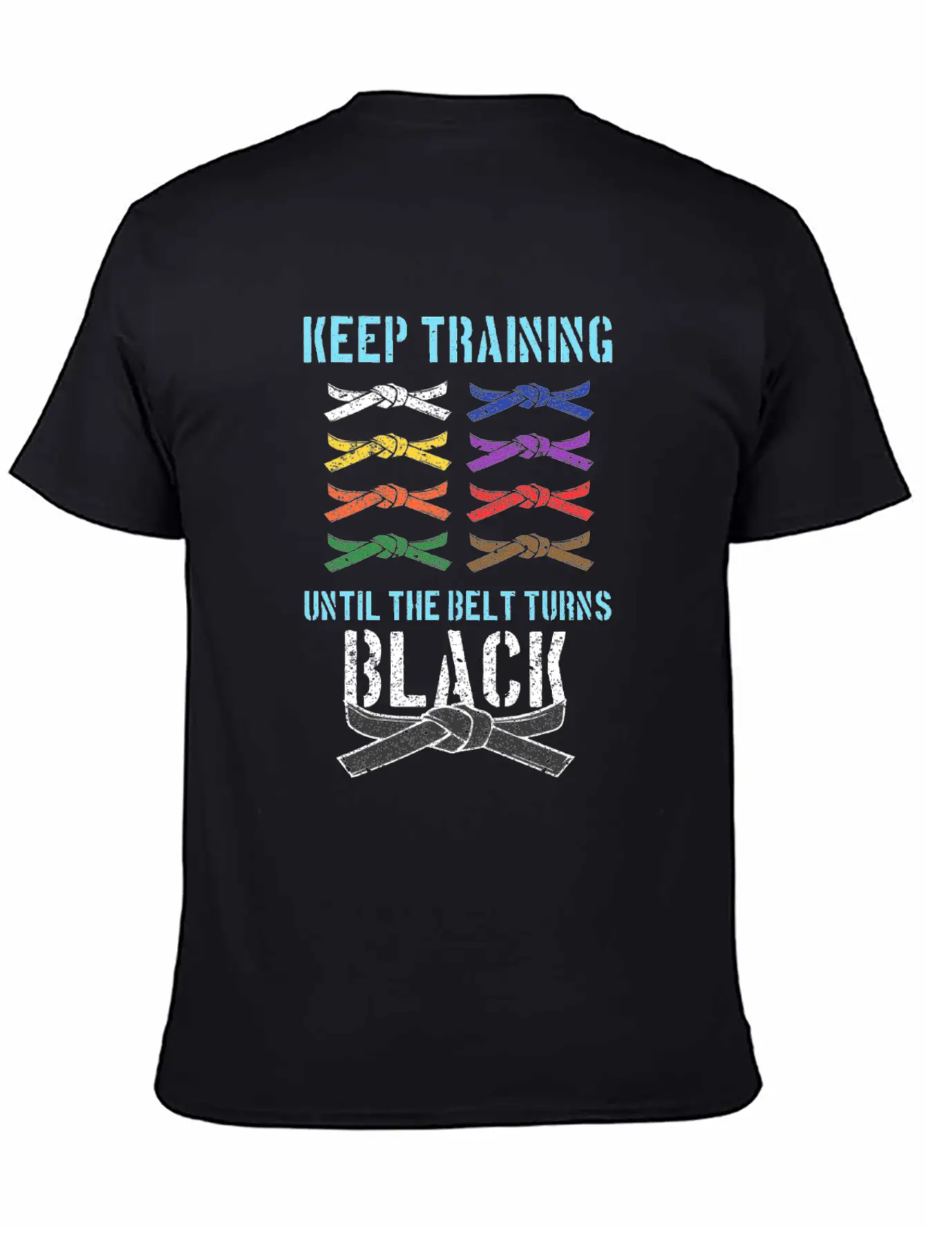 Black Belt Martial Artist Karate Belts Rank Colors Stylish Everyday T-Shirt – Unisex Basic Cotton Tee