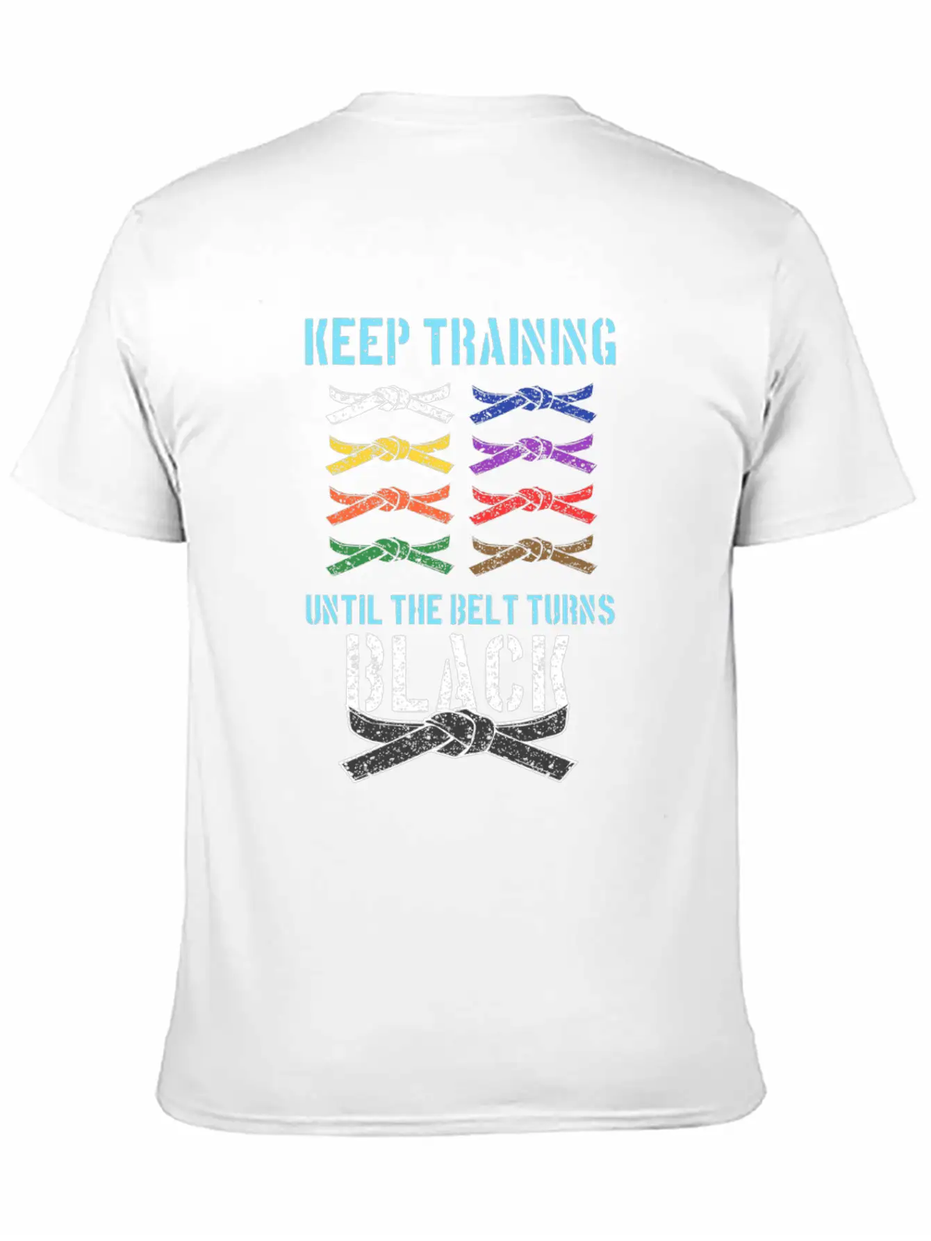 Black Belt Martial Artist Karate Belts Rank Colors Stylish Everyday T-Shirt – Unisex Basic Cotton Tee
