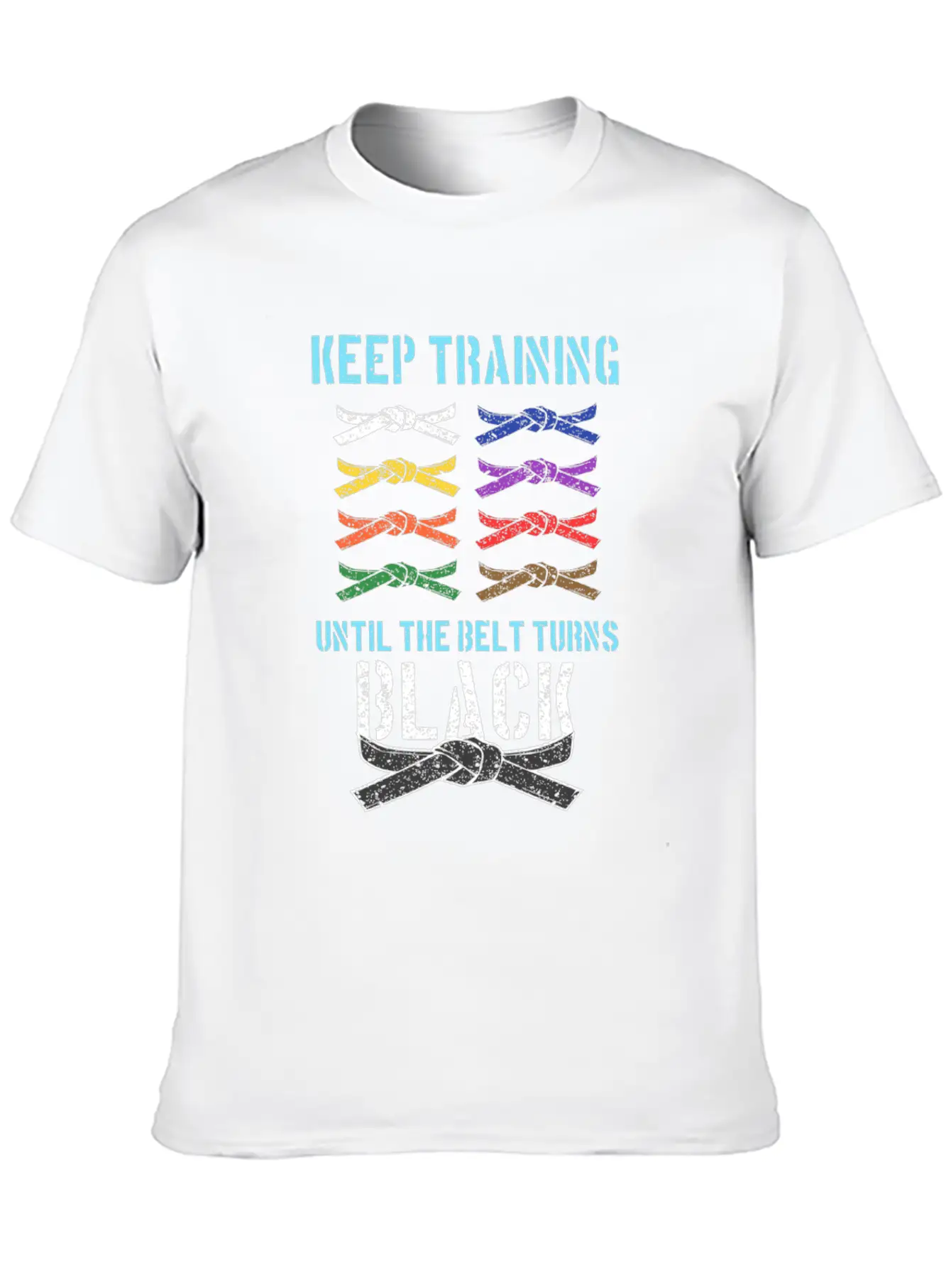 Black Belt Martial Artist Karate Belts Rank Colors Stylish Everyday T-Shirt – Unisex Basic Cotton Tee