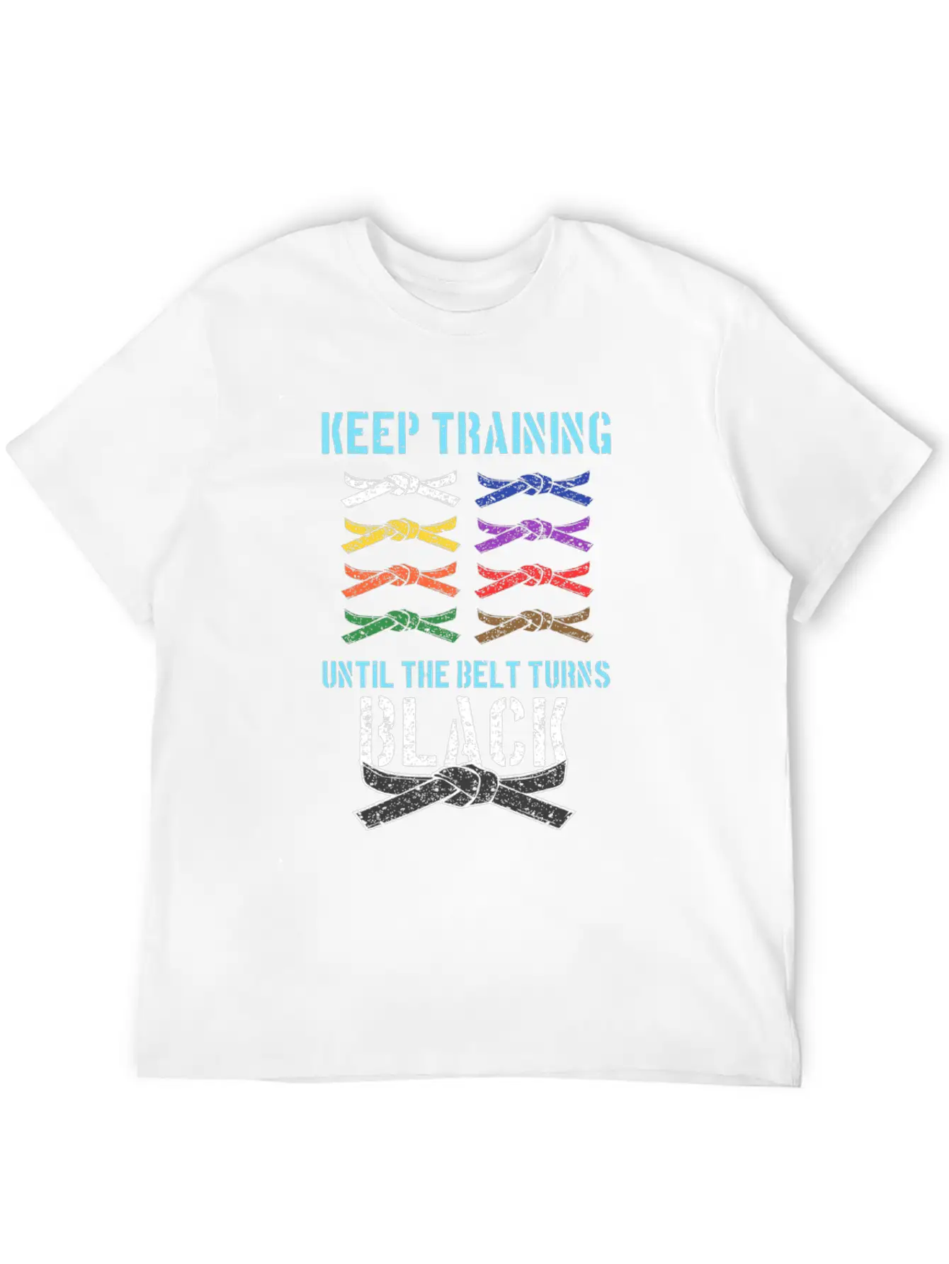 Black Belt Martial Artist Karate Belts Rank Colors Stylish Everyday T-Shirt – Unisex Basic Cotton Tee