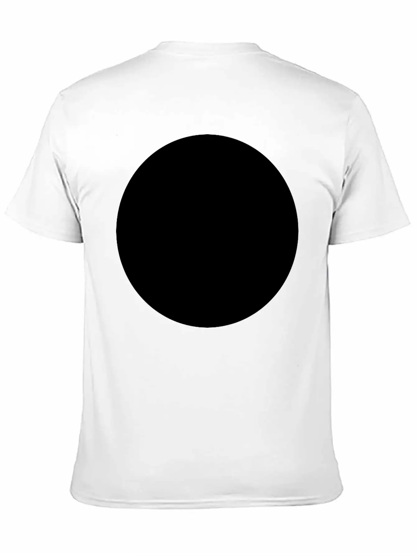Black Circle Lightweight Cotton T-Shirt – Daily Comfort Graphic Shirt