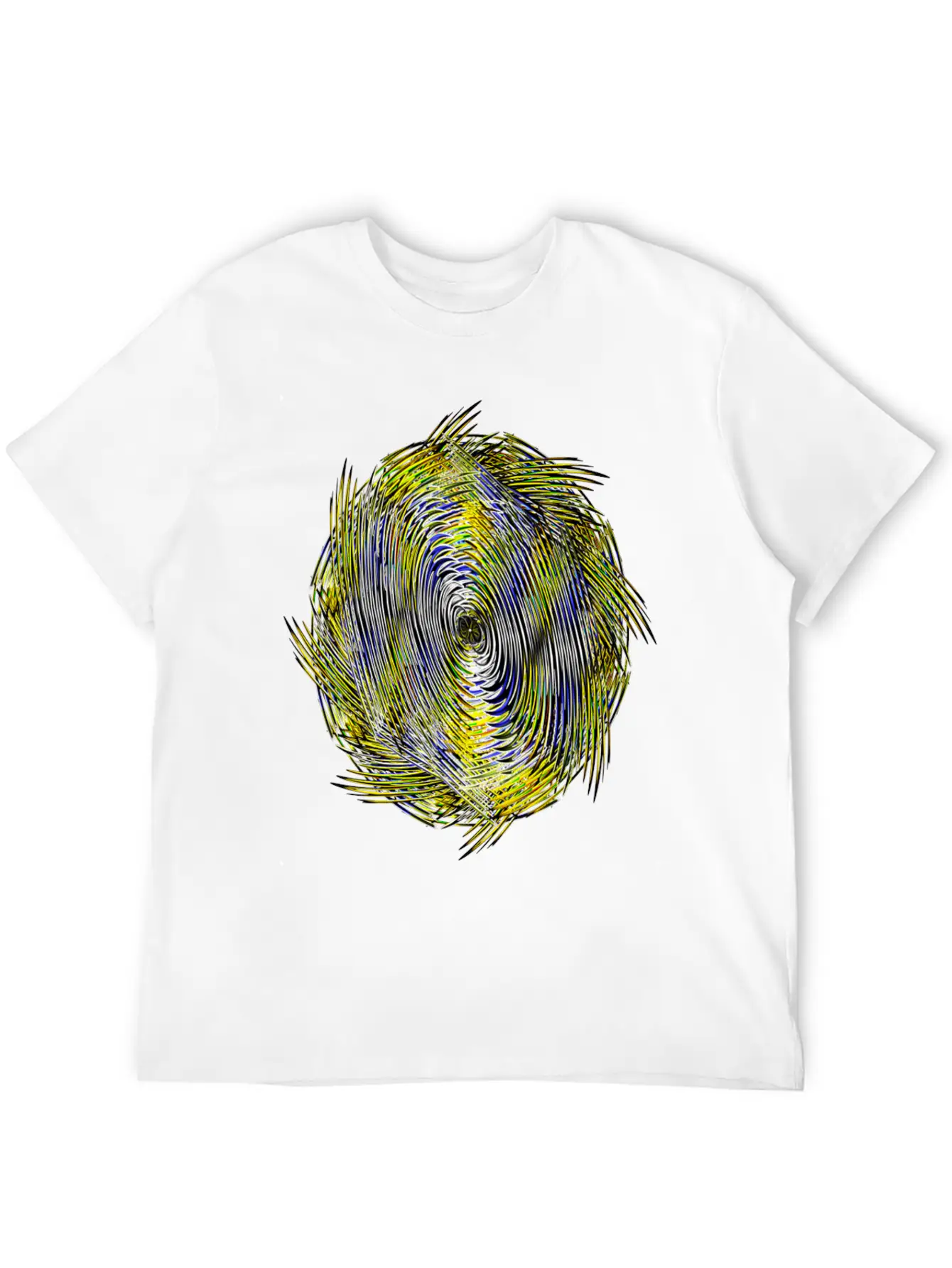 Black White Neon Twisted Sickle Lightweight Cotton T-Shirt – Daily Comfort Graphic Shirt