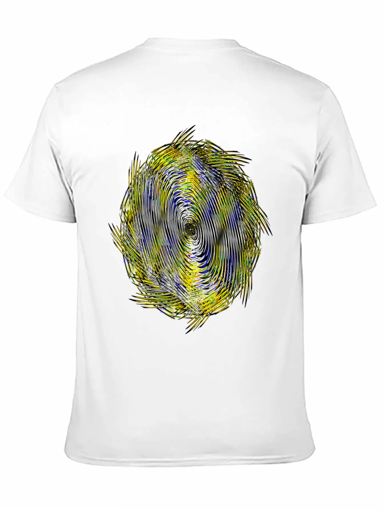 Black White Neon Twisted Sickle Lightweight Cotton T-Shirt – Daily Comfort Graphic Shirt