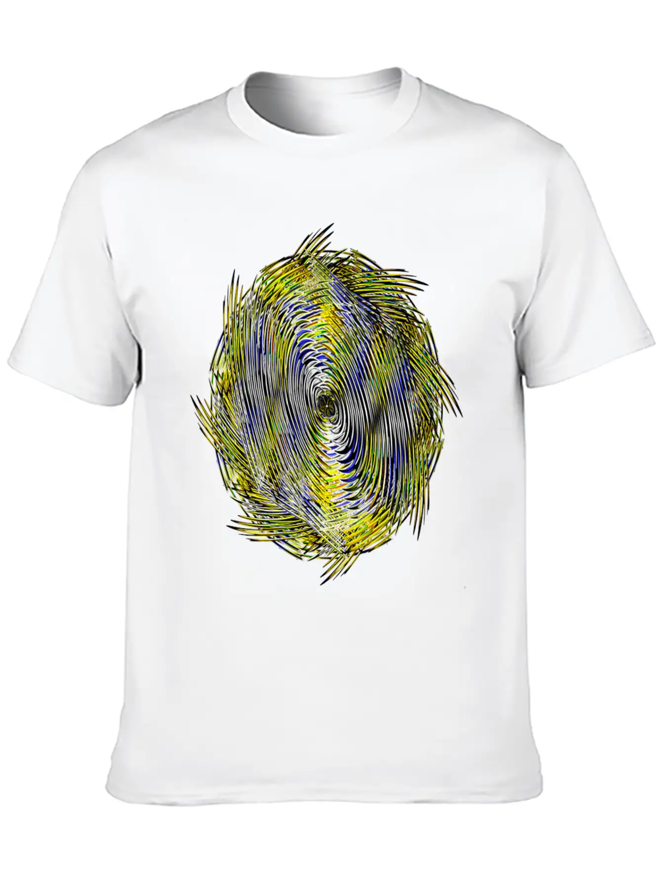 Black White Neon Twisted Sickle Lightweight Cotton T-Shirt – Daily Comfort Graphic Shirt