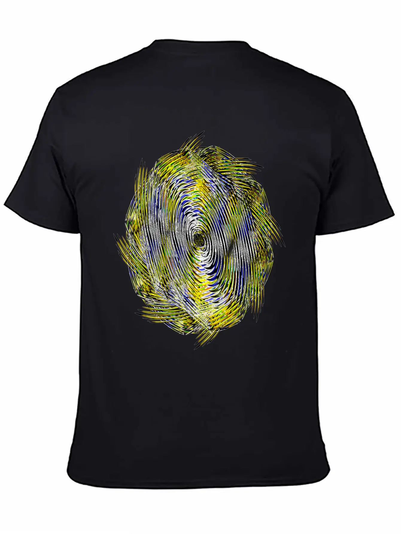 Black White Neon Twisted Sickle Lightweight Cotton T-Shirt – Daily Comfort Graphic Shirt