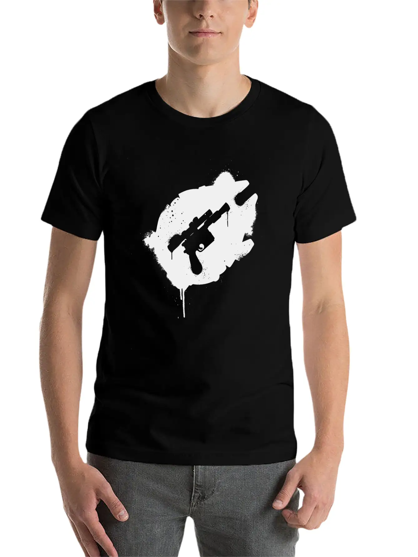 Blaster Splatter Unisex Casual T-Shirt – Clean Design For Daily Comfort