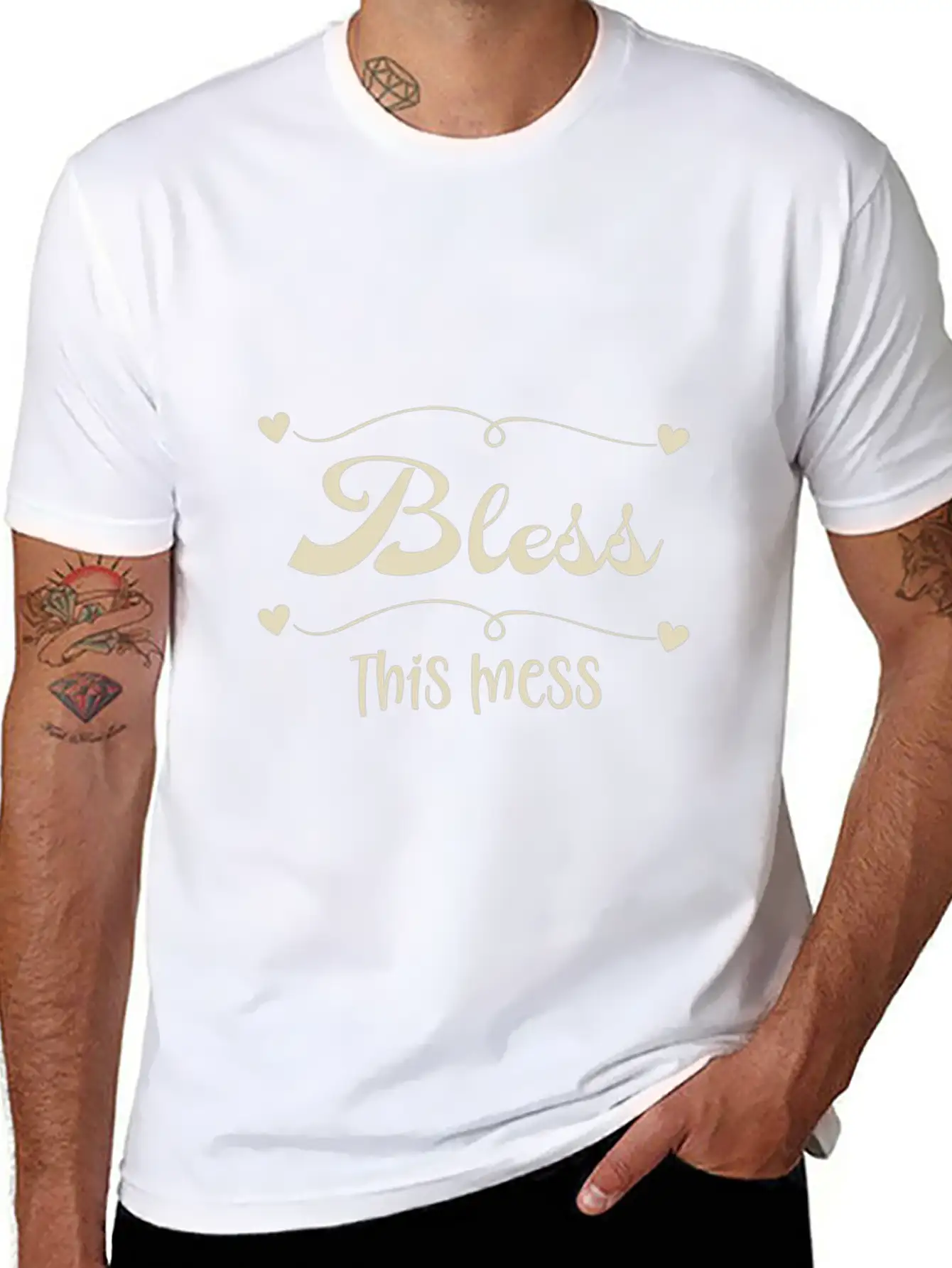 Bless This Chaos Stylish Everyday T-Shirt – Unisex Basic Cotton Tee