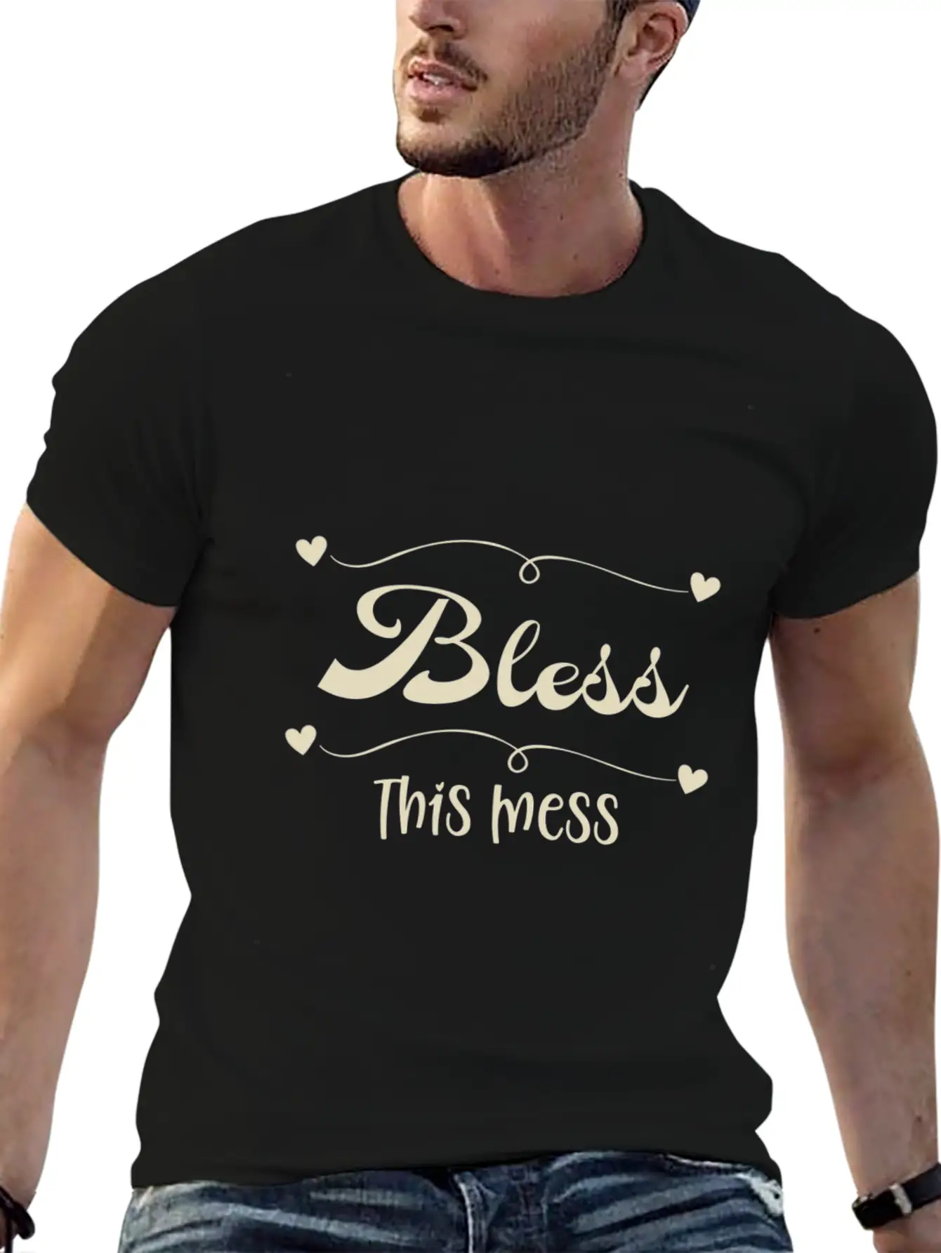 Bless This Chaos Stylish Everyday T-Shirt – Unisex Basic Cotton Tee