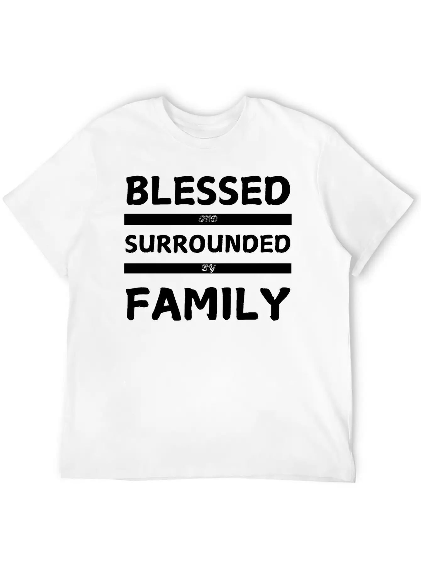 Blessed And Surrounded By Family - Thanksgiving Stylish Everyday T-Shirt – Unisex Basic Cotton Tee