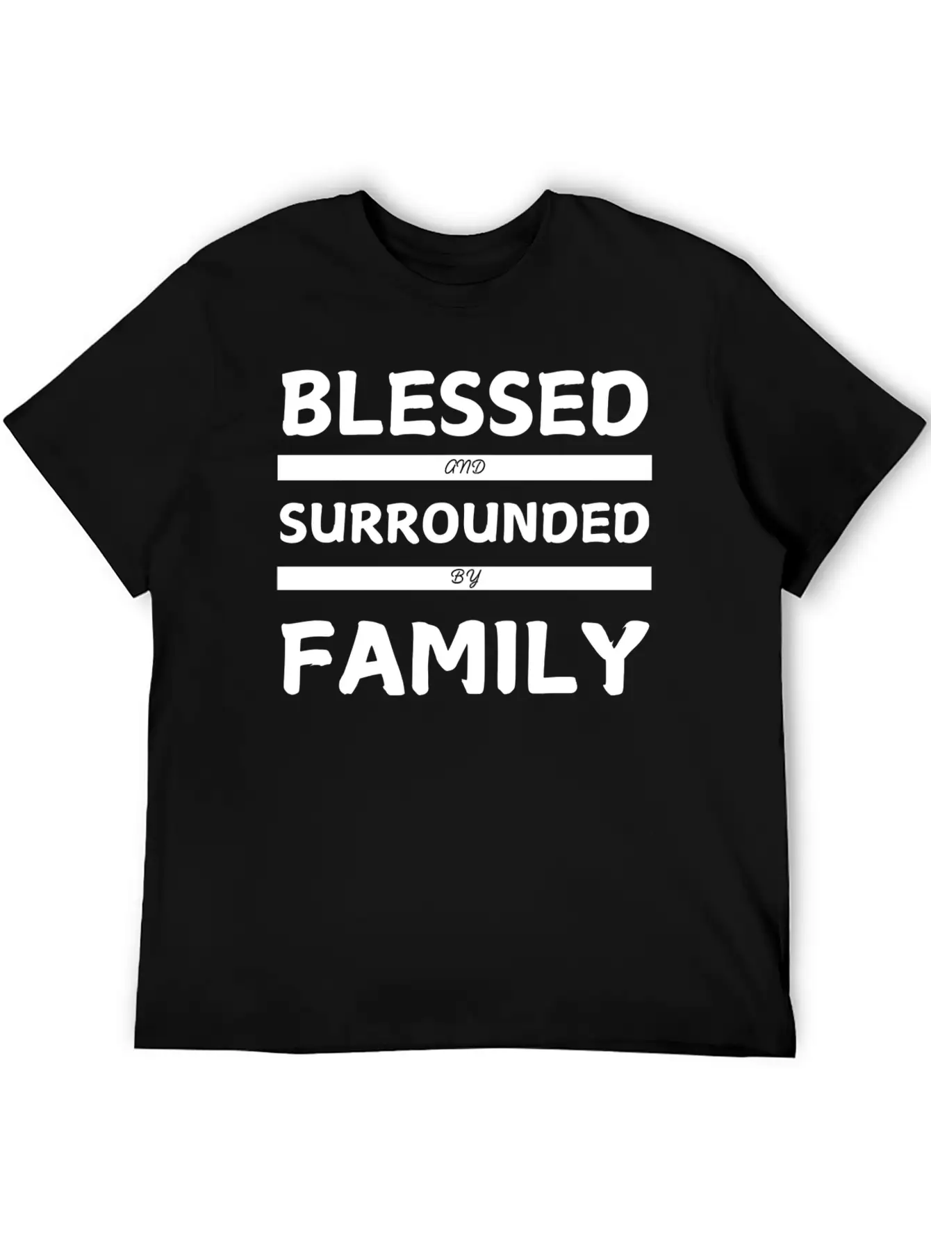 Blessed And Surrounded By Family - Thanksgiving Stylish Everyday T-Shirt – Unisex Basic Cotton Tee