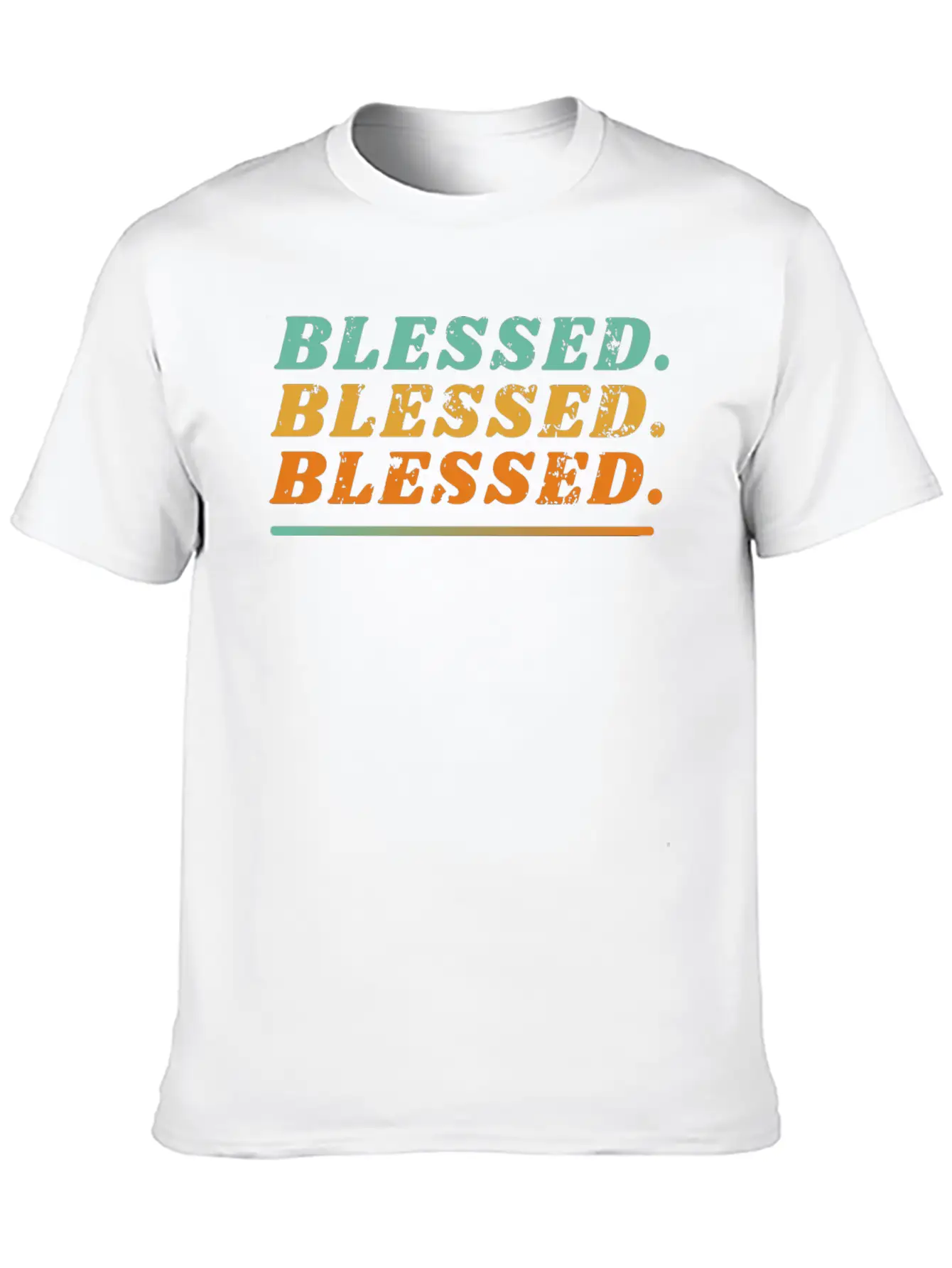Blessed. Blessed. Blessed. Basic Graphic T-Shirt – Daily Comfort In Soft Cotton