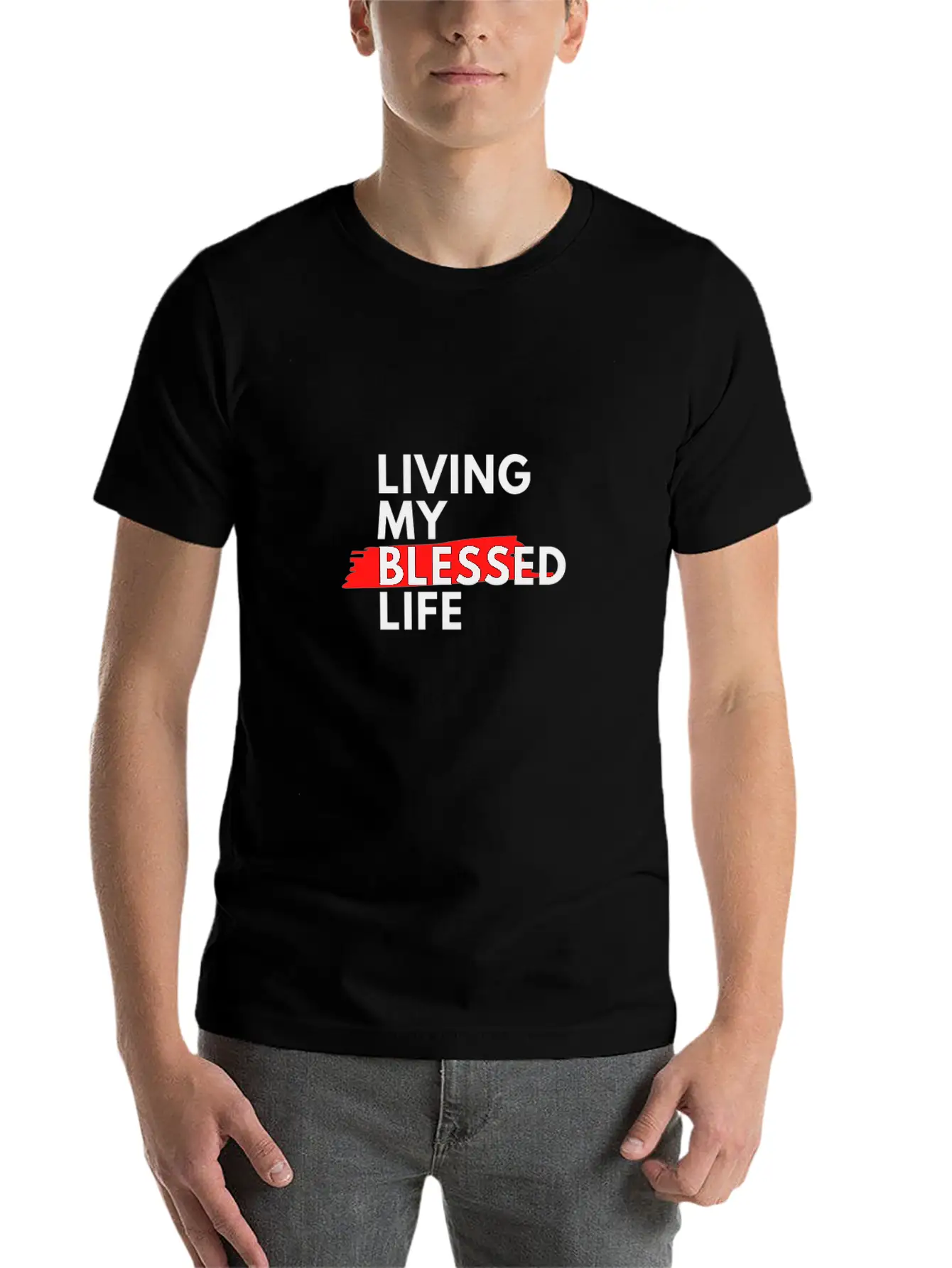 Blessed Life Stylish Everyday T-Shirt – Unisex Basic Cotton Tee