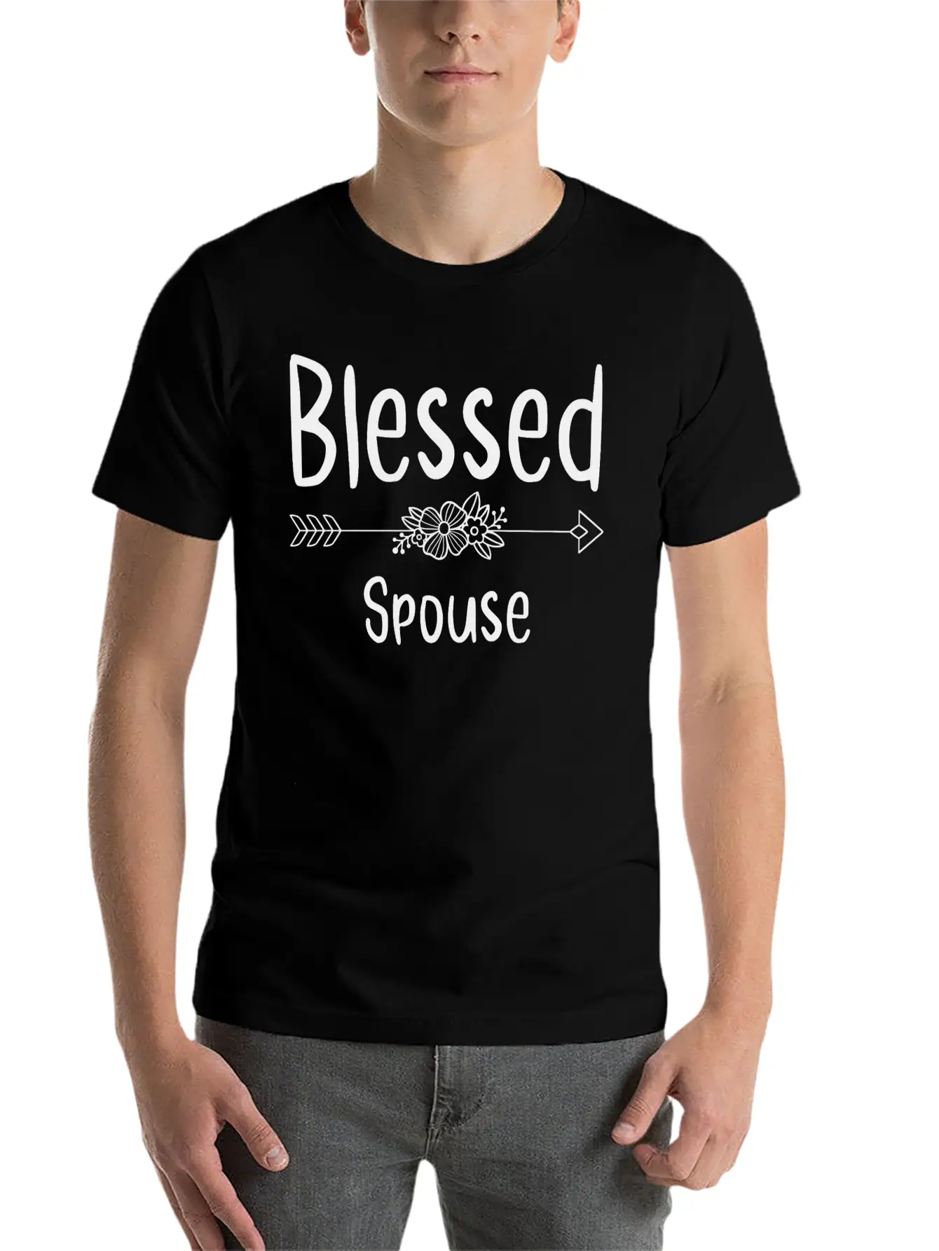Blessed Spouse Stylish Everyday T-Shirt – Unisex Basic Cotton Tee