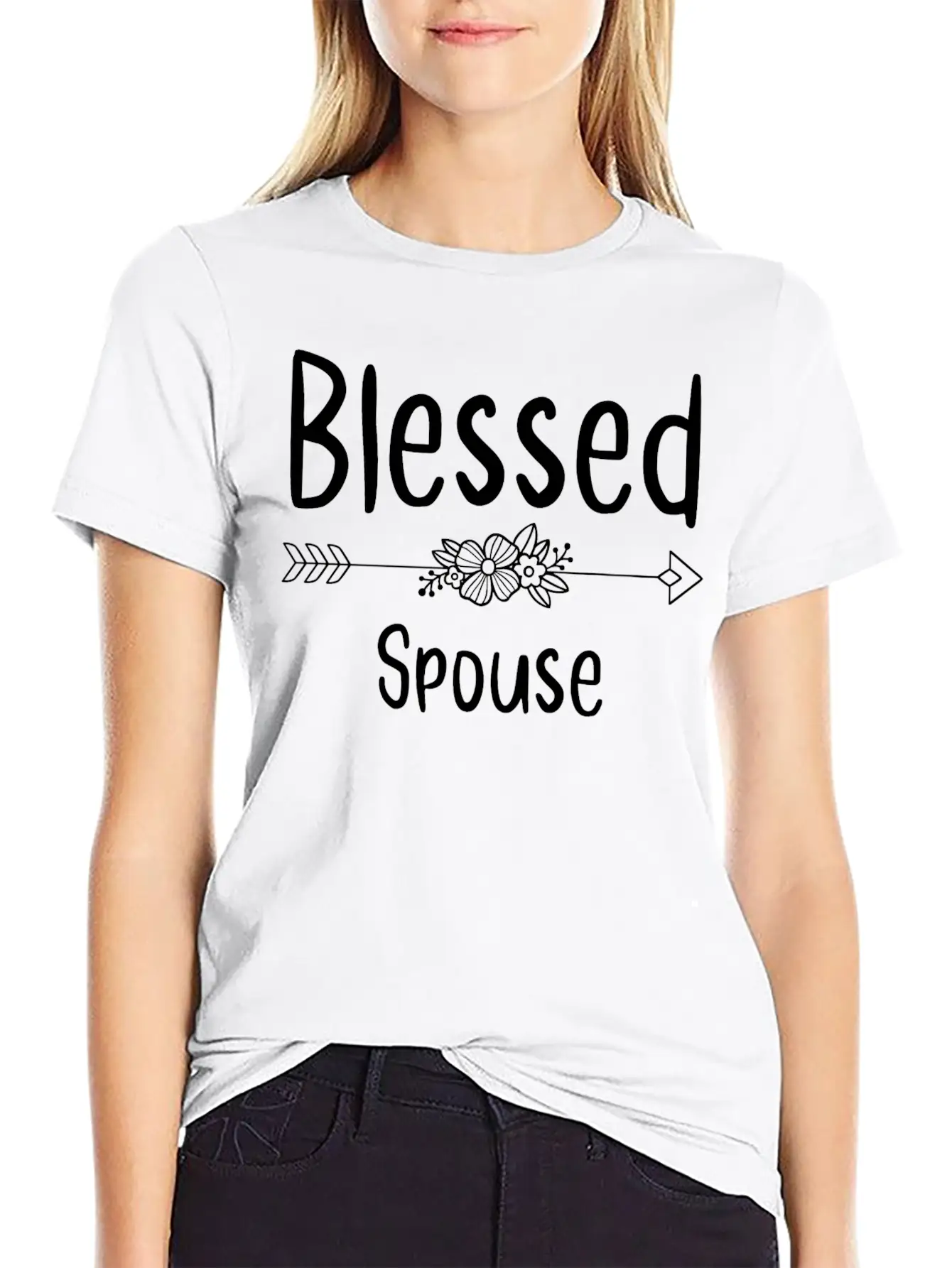 Blessed Spouse Stylish Everyday T-Shirt – Unisex Basic Cotton Tee