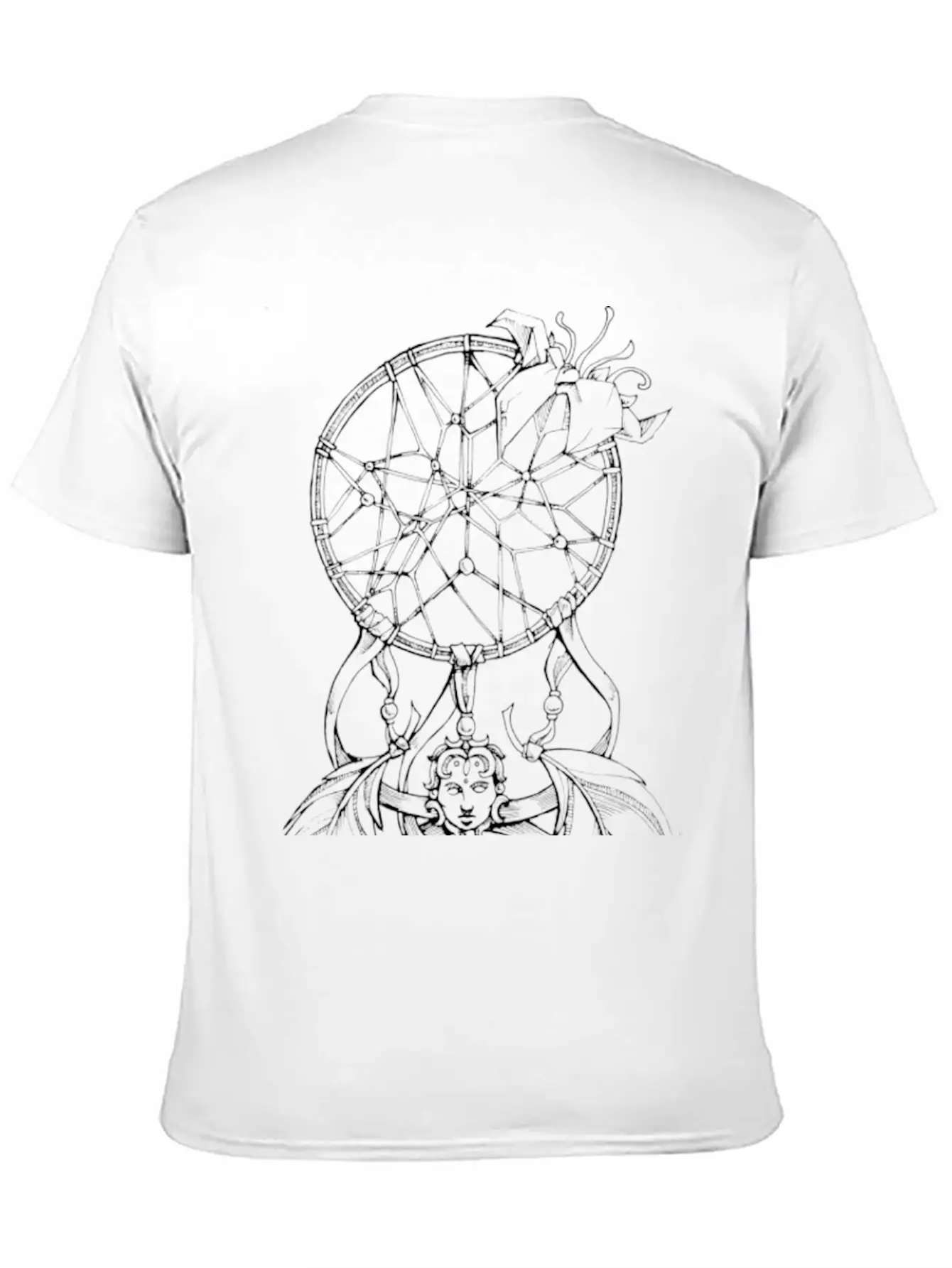 BLK/WHT DREAM CATCHER TATTOO Basic Graphic T-Shirt – Daily Comfort In Soft Cotton