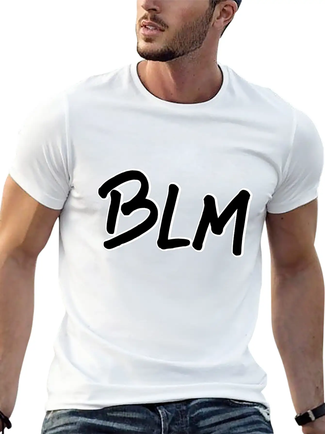 BLM - Black Lives Matter 3D Effect Basic Graphic T-Shirt – Daily Comfort In Soft Cotton