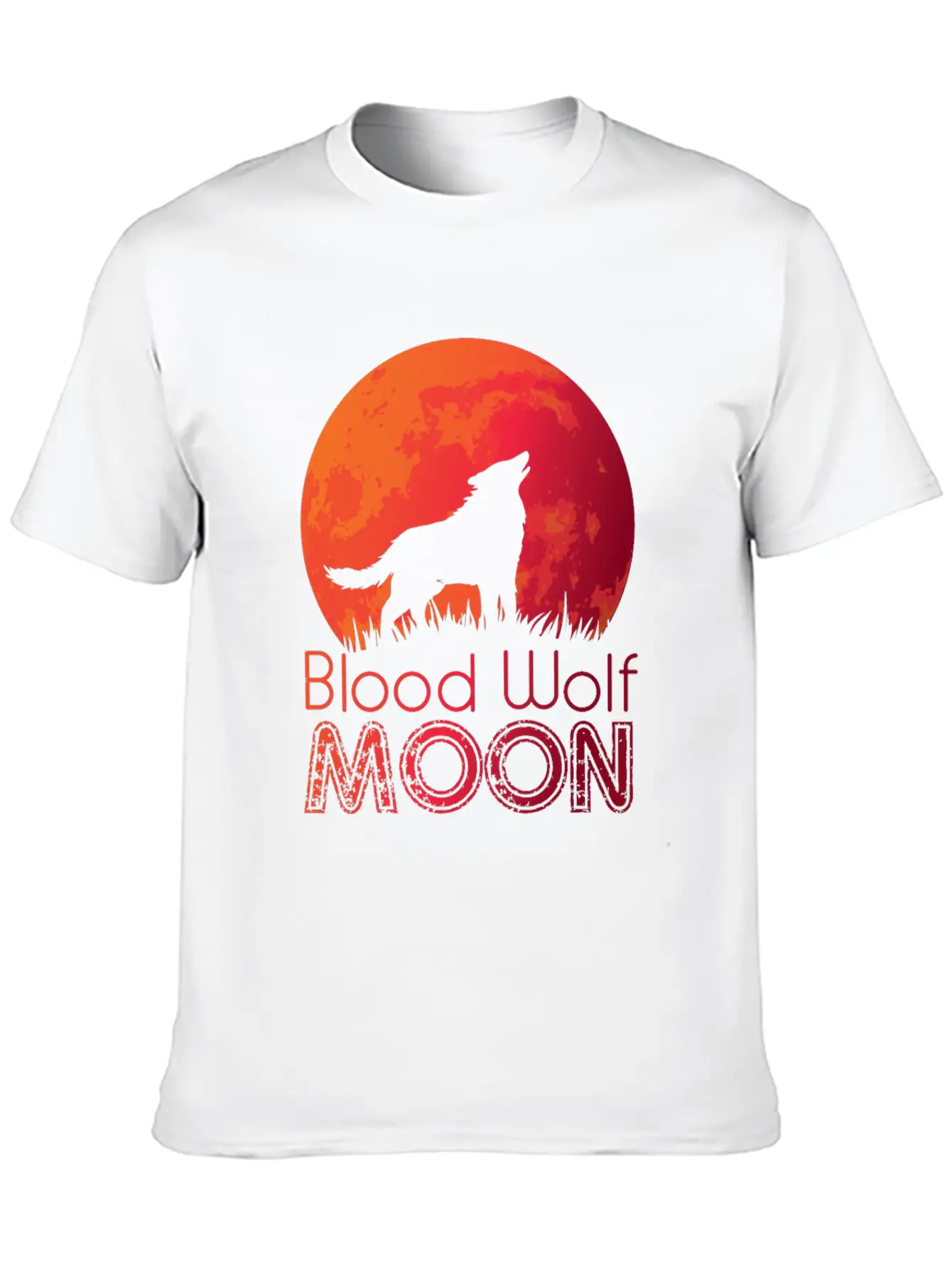 Blood Moon Wolf Werewolf Moon Night Dark Darkness Basic Graphic T-Shirt – Daily Comfort In Soft Cotton