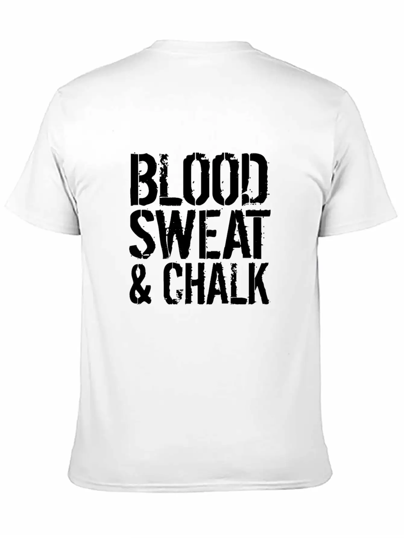 Blood Sweat Chalk Fun Athlete Gift Idea Simple Everyday Graphic Tee – Lightweight Summer Wear