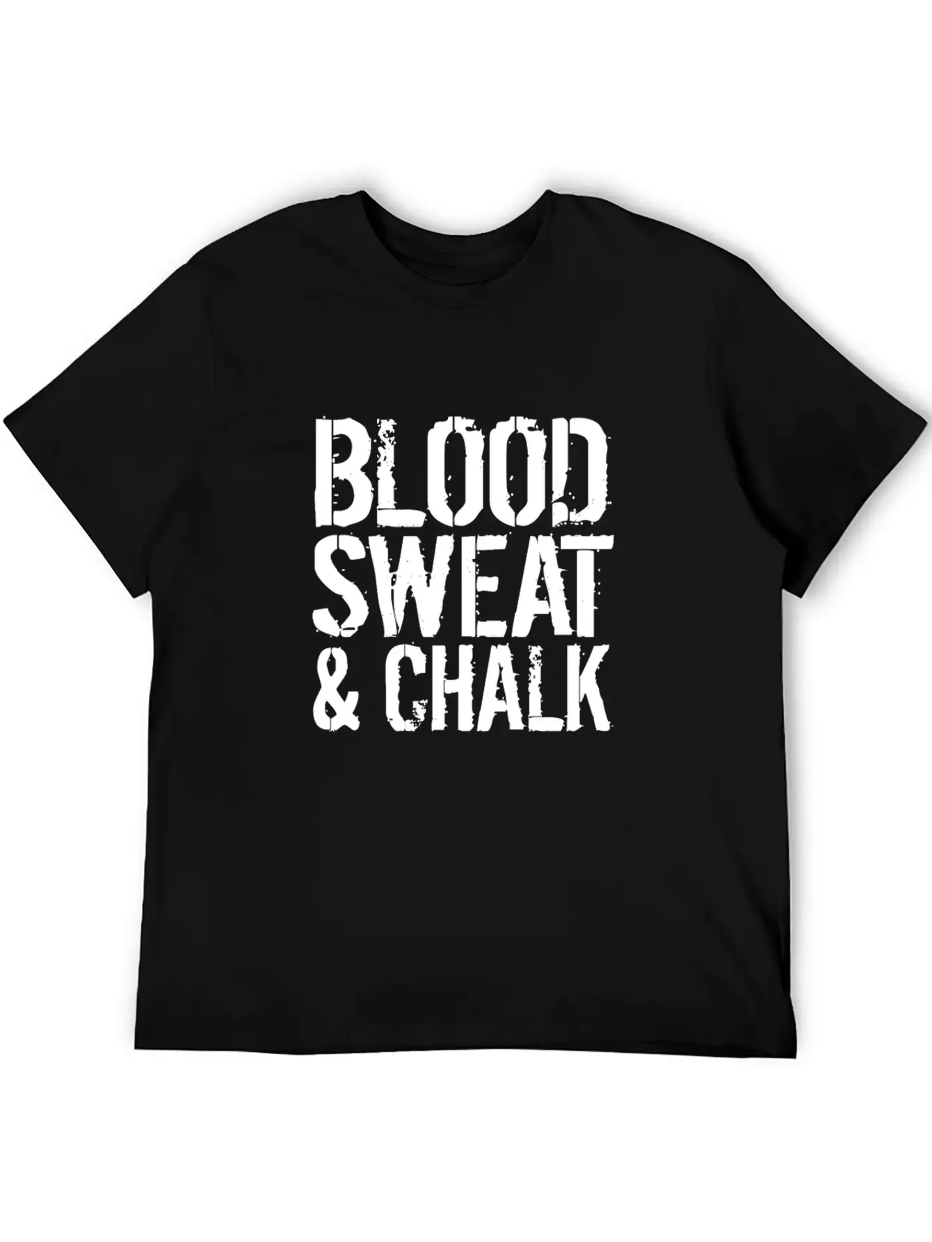 Blood Sweat Chalk Fun Athlete Gift Idea Simple Everyday Graphic Tee – Lightweight Summer Wear