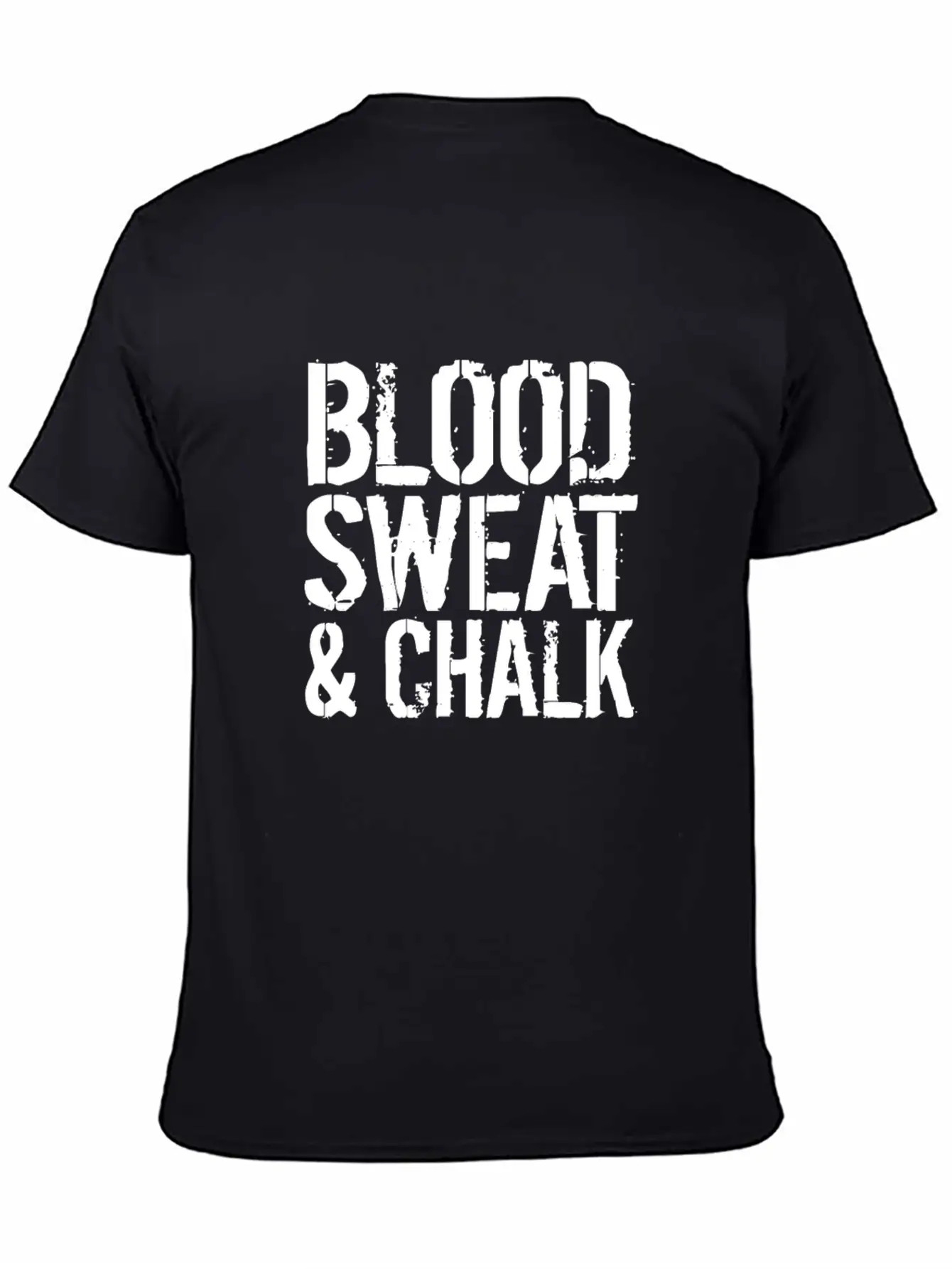 Blood Sweat Chalk Fun Athlete Gift Idea Simple Everyday Graphic Tee – Lightweight Summer Wear