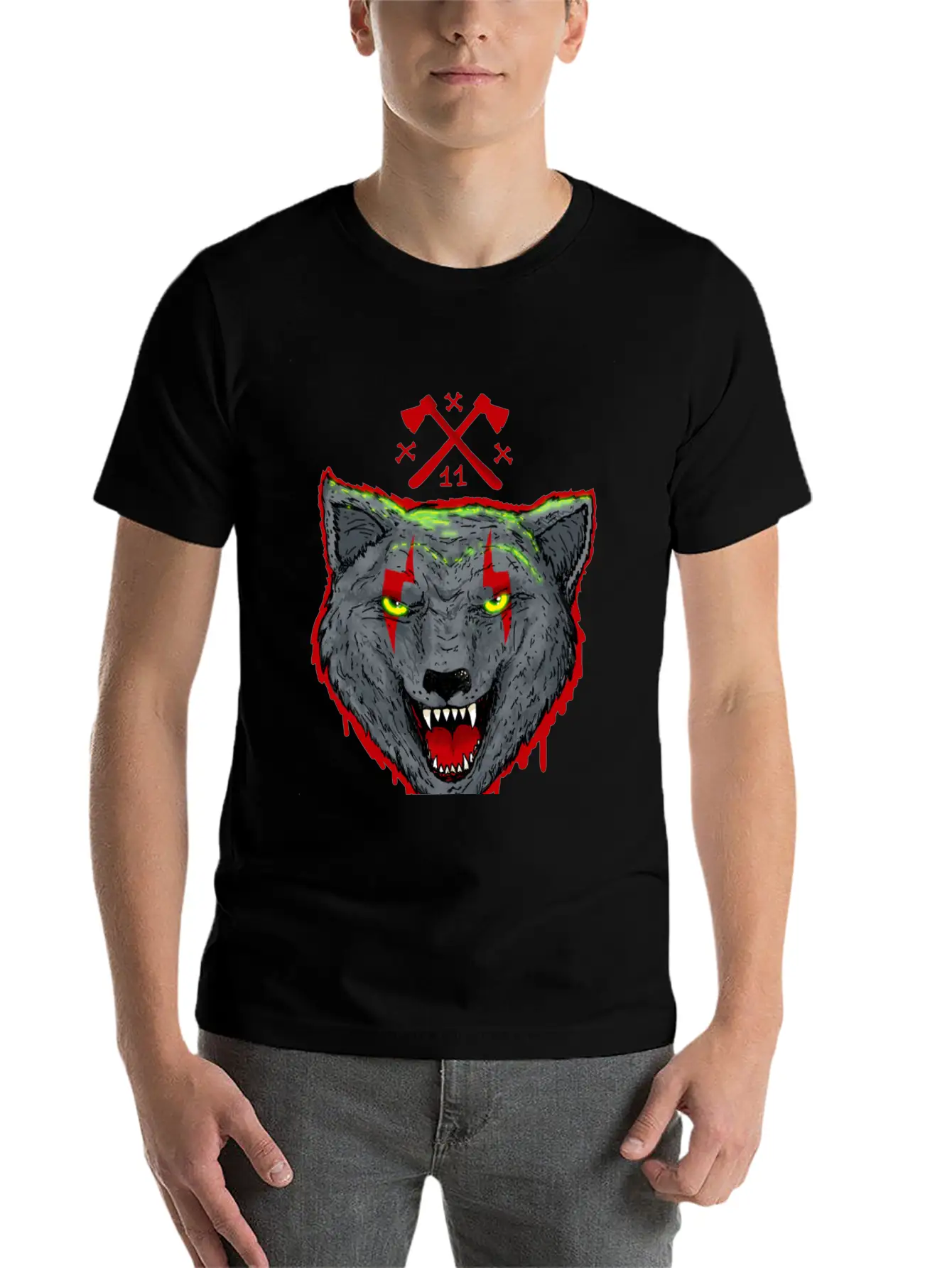 Bloody Wolf Stylish Everyday T-Shirt – Unisex Basic Cotton Tee