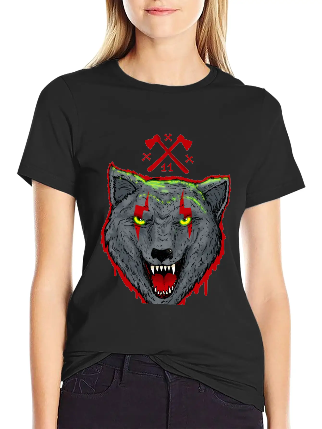 Bloody Wolf Stylish Everyday T-Shirt – Unisex Basic Cotton Tee