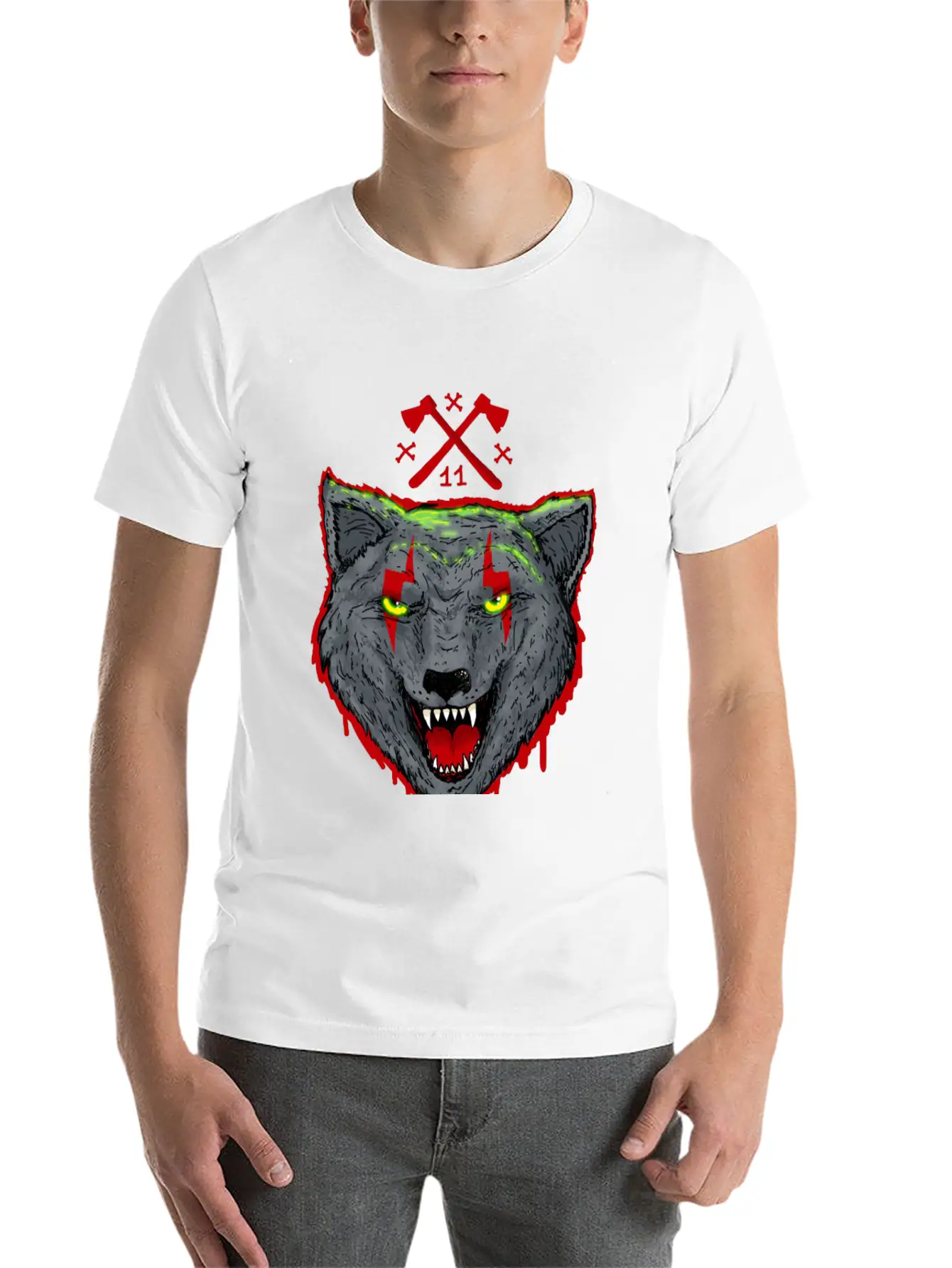 Bloody Wolf Stylish Everyday T-Shirt – Unisex Basic Cotton Tee