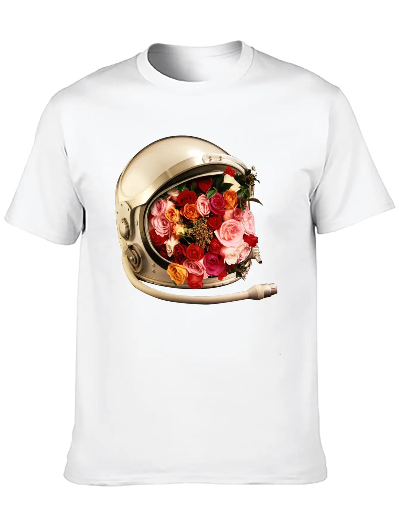 Bloom In Helmet Basic Graphic T-Shirt – Daily Comfort In Soft Cotton